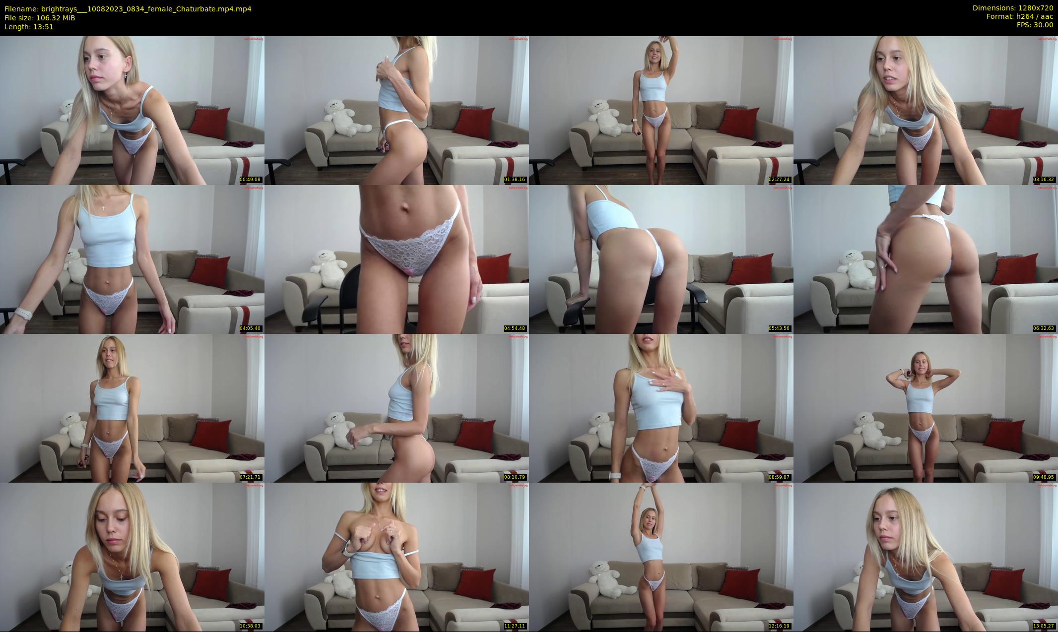brightrays__ — 14 minute Chaturbate female cam show recording, 720p, Aug 10, 2023