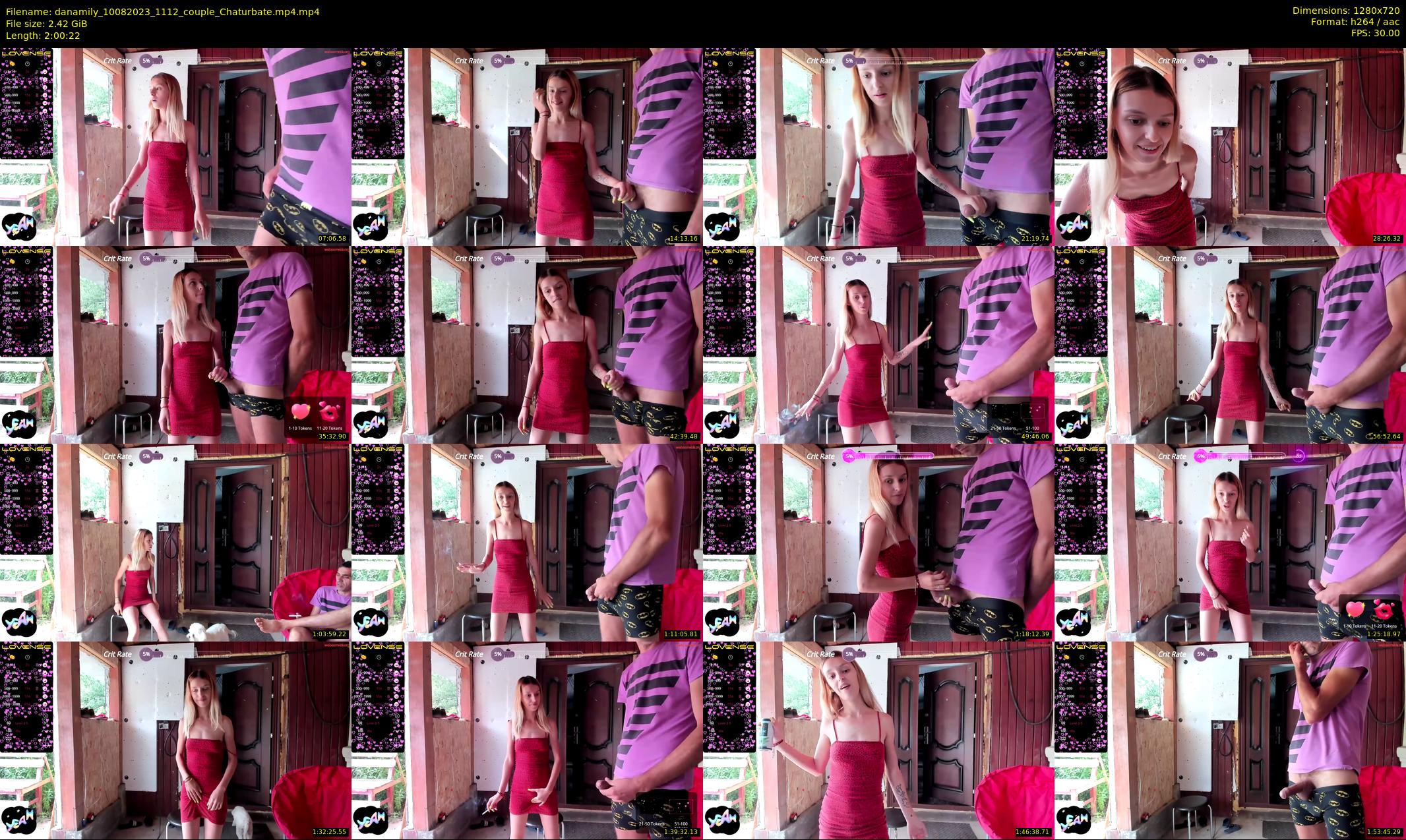 danamily — 121 minute Chaturbate female cam show recording, 720p, Aug 10, 2023