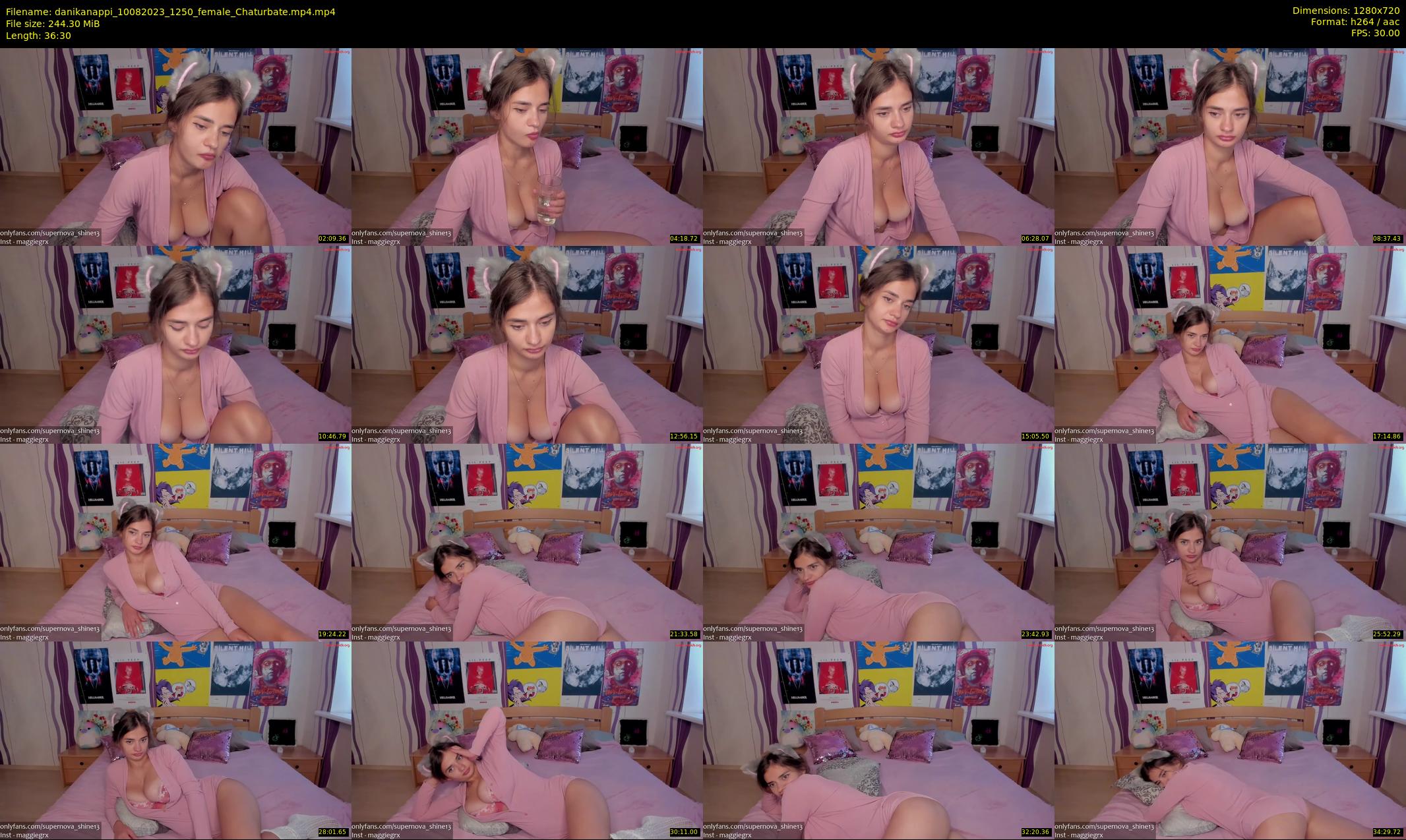 danikanappi — 37 minute Chaturbate female cam show recording, 720p, Aug 10, 2023