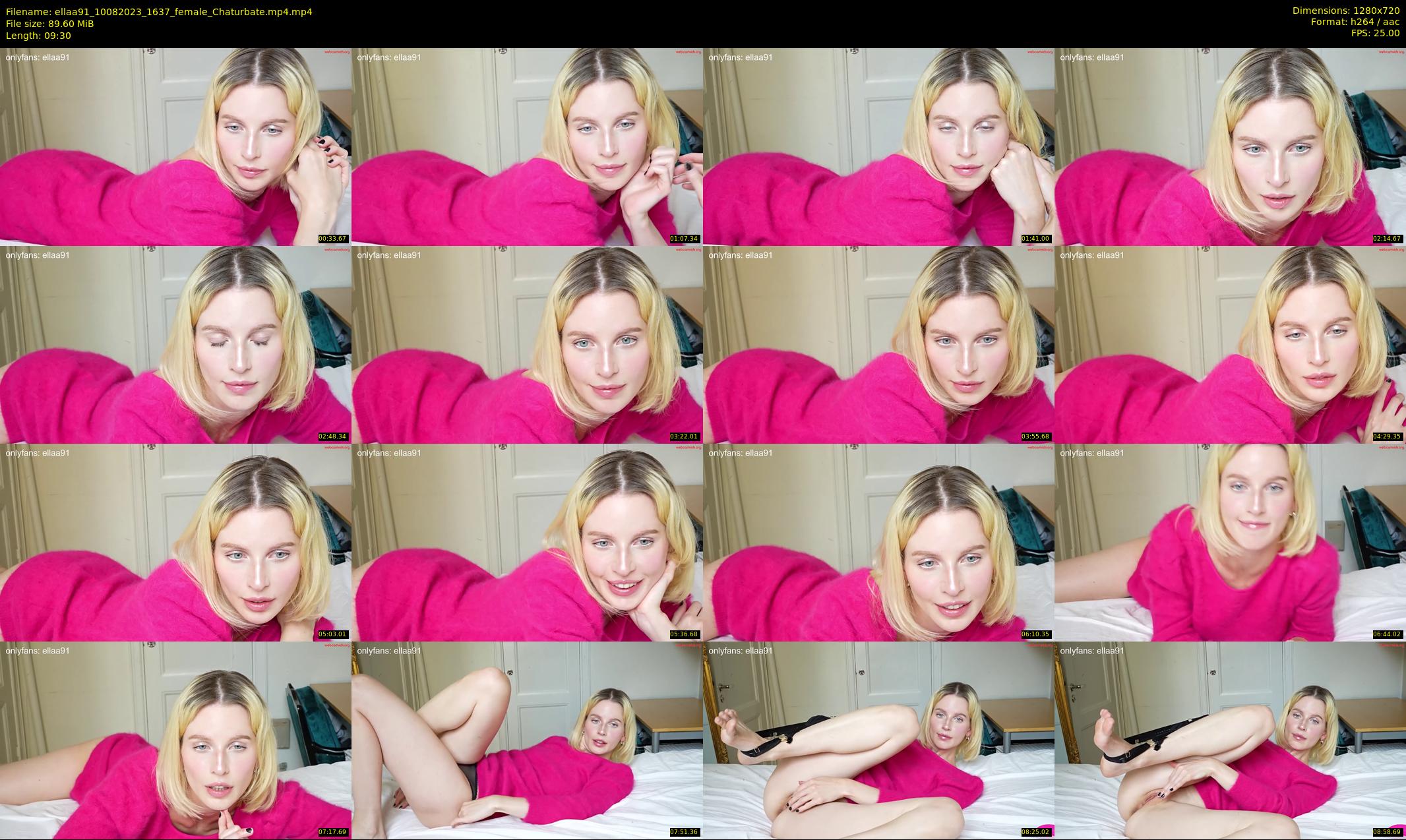ellaa91 — 10 minute Chaturbate female cam show recording, 720p, Aug 10, 2023