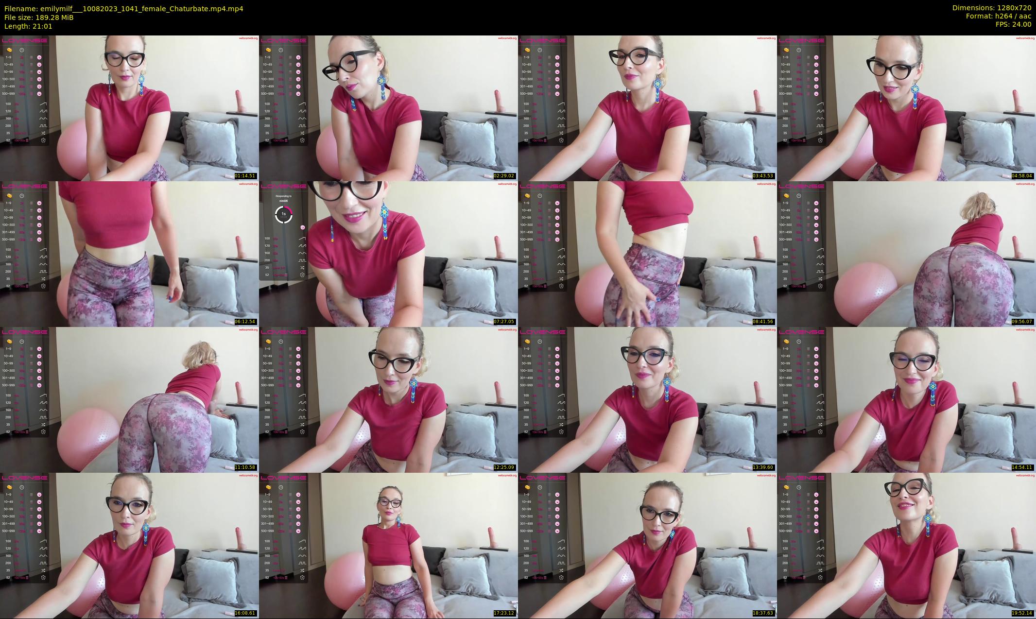 emilymilf__ — 22 minute Chaturbate female cam show recording, 720p, Aug 10, 2023