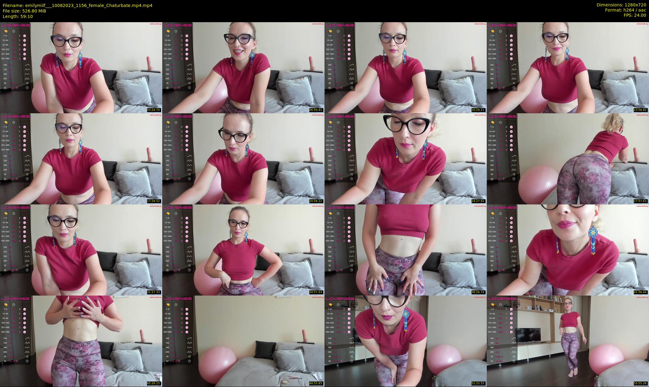 emilymilf__ — 60 minute Chaturbate female cam show recording, 720p, Aug 10, 2023
