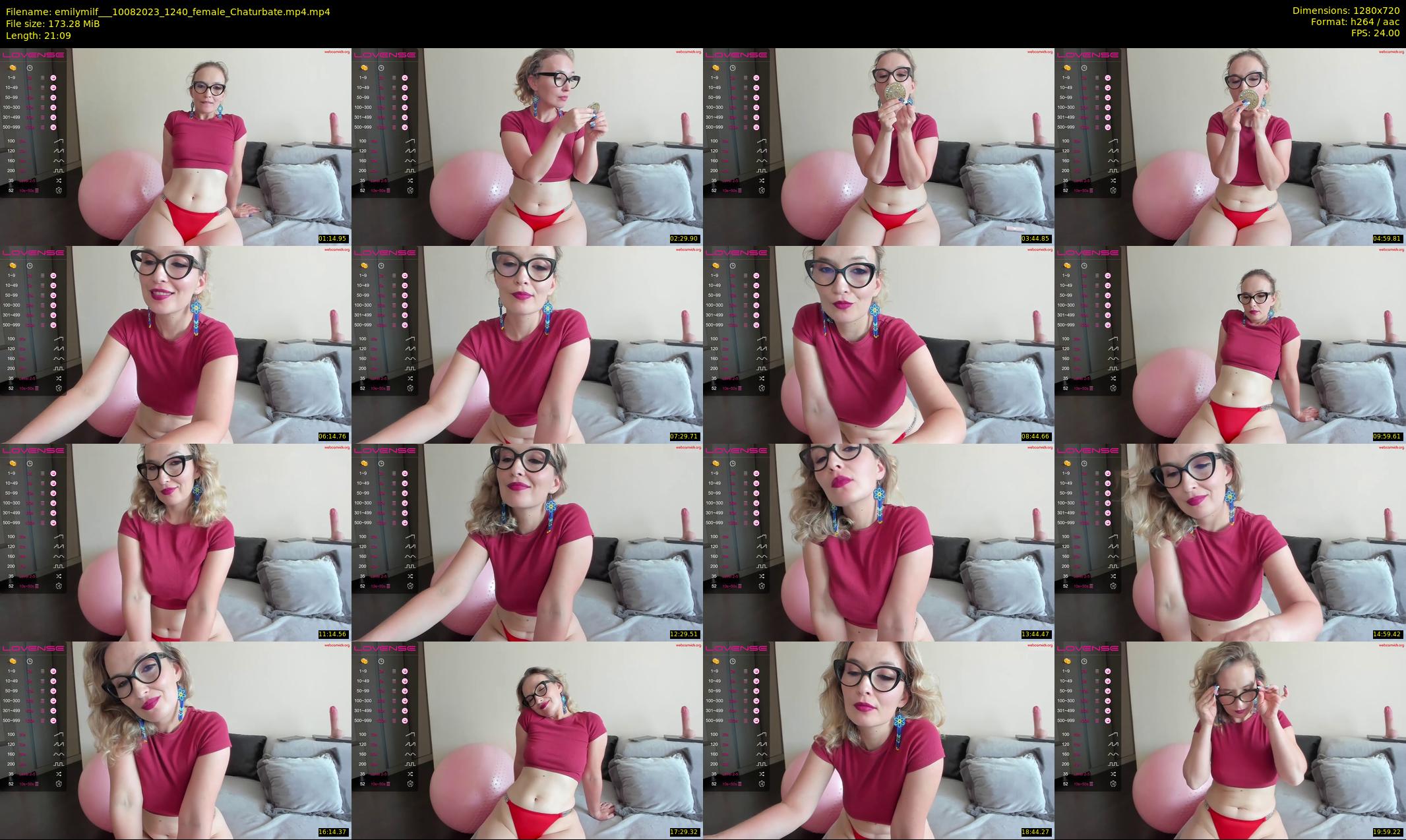 emilymilf__ — 22 minute Chaturbate female cam show recording, 720p, Aug 10, 2023