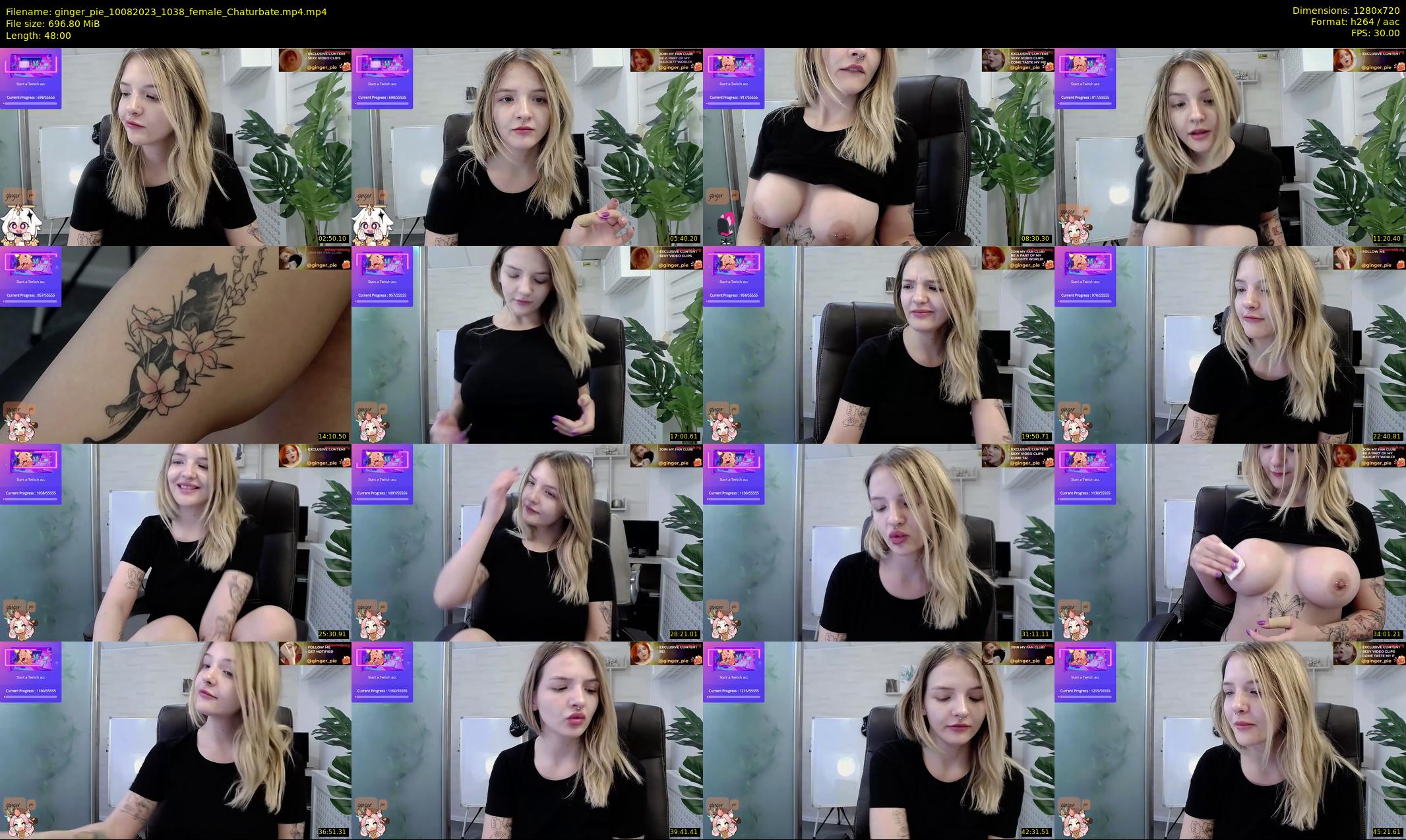 ginger_pie — 48 minute Chaturbate female cam show recording, 720p, Aug 10, 2023