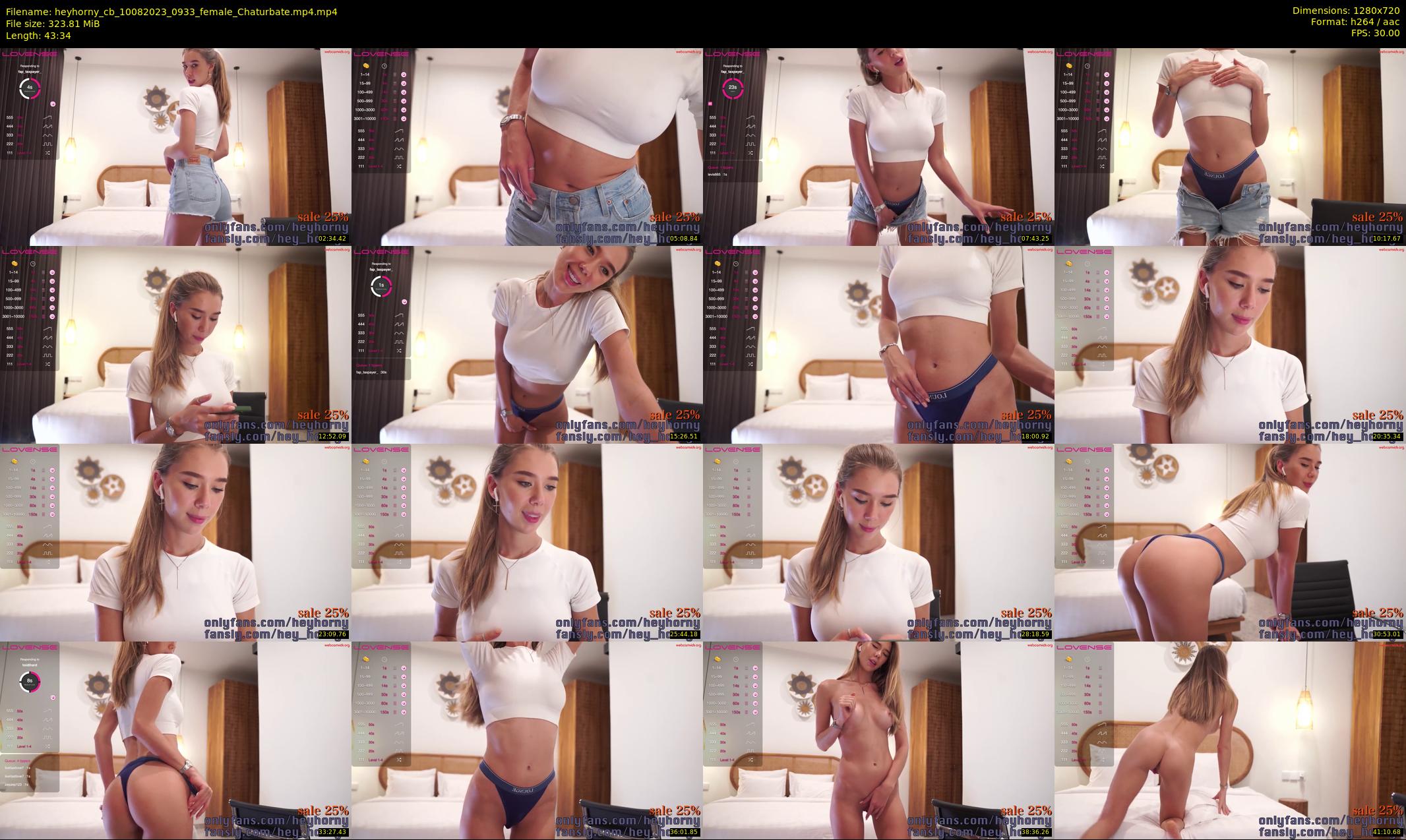 heyhorny_cb — 44 minute Chaturbate couple cam show recording, 720p, Aug 10, 2023