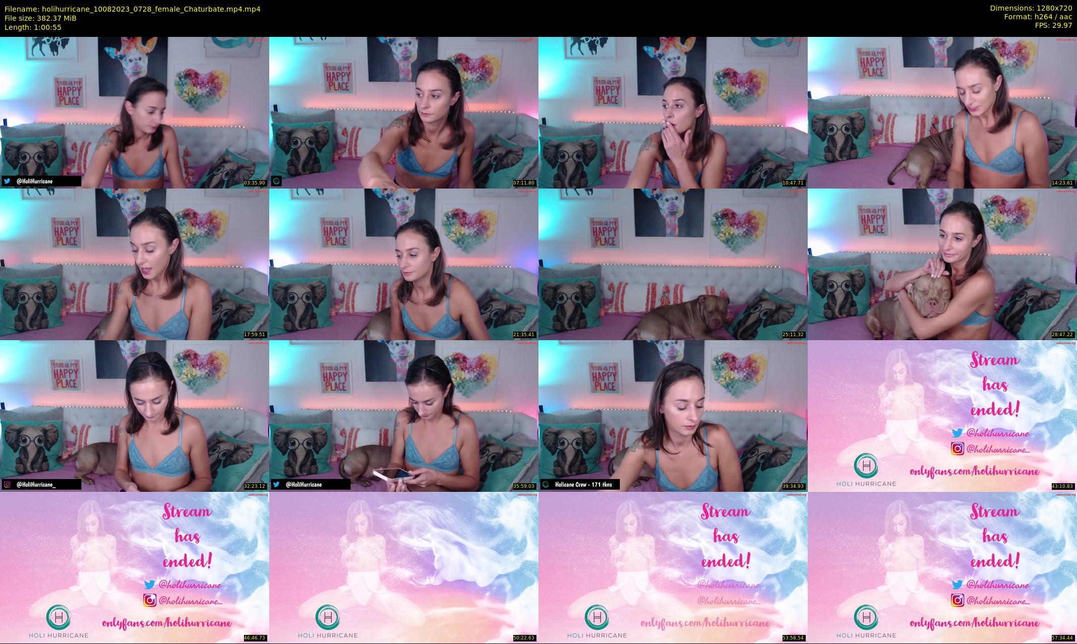 holihurricane — 61 minute Chaturbate female cam show recording, 720p, Aug 10, 2023