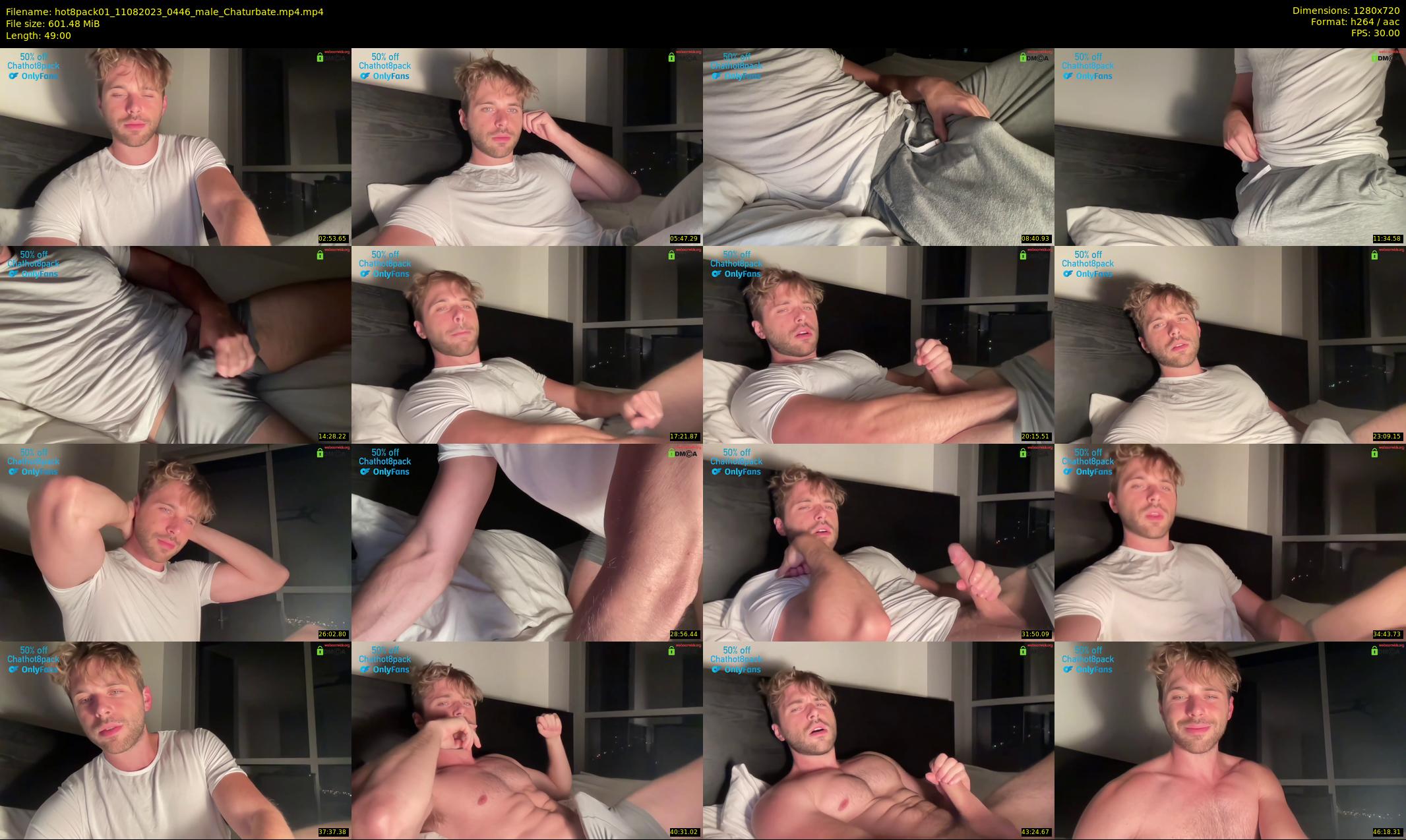 hot8pack01 — 49 minute Chaturbate male cam show recording, 720p, Aug 11, 2023