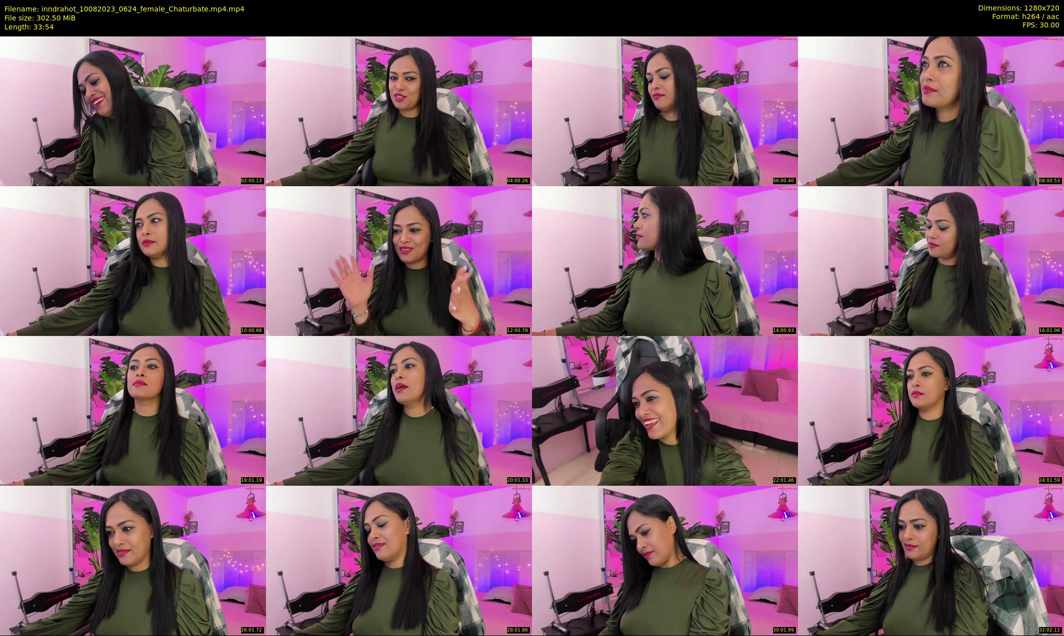 inndrahot — 34 minute Chaturbate female cam show recording, 720p, Aug 10, 2023
