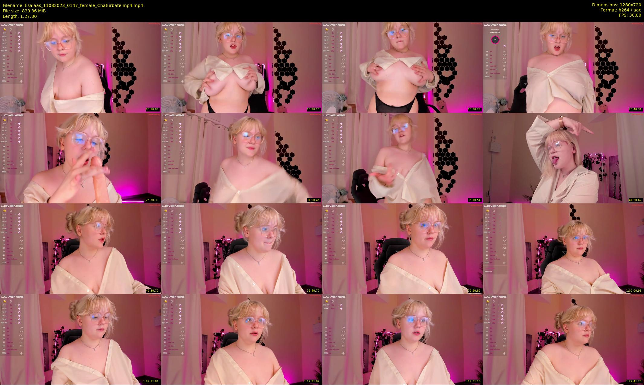 lisalaas — 88 minute Chaturbate female cam show recording, 720p, Aug 11, 2023