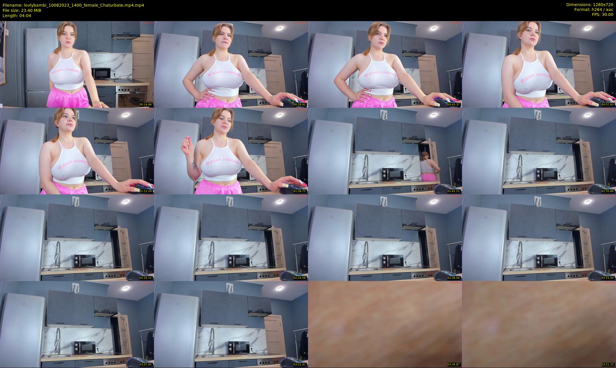 lovlybambi — 5 minute Chaturbate female cam show recording, 720p, Aug 10, 2023
