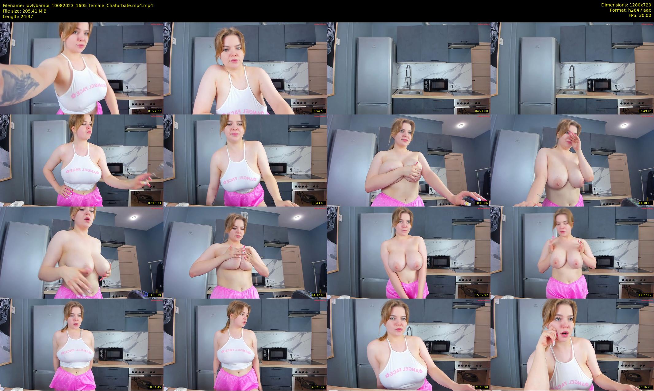 lovlybambi — 25 minute Chaturbate female cam show recording, 720p, Aug 10, 2023