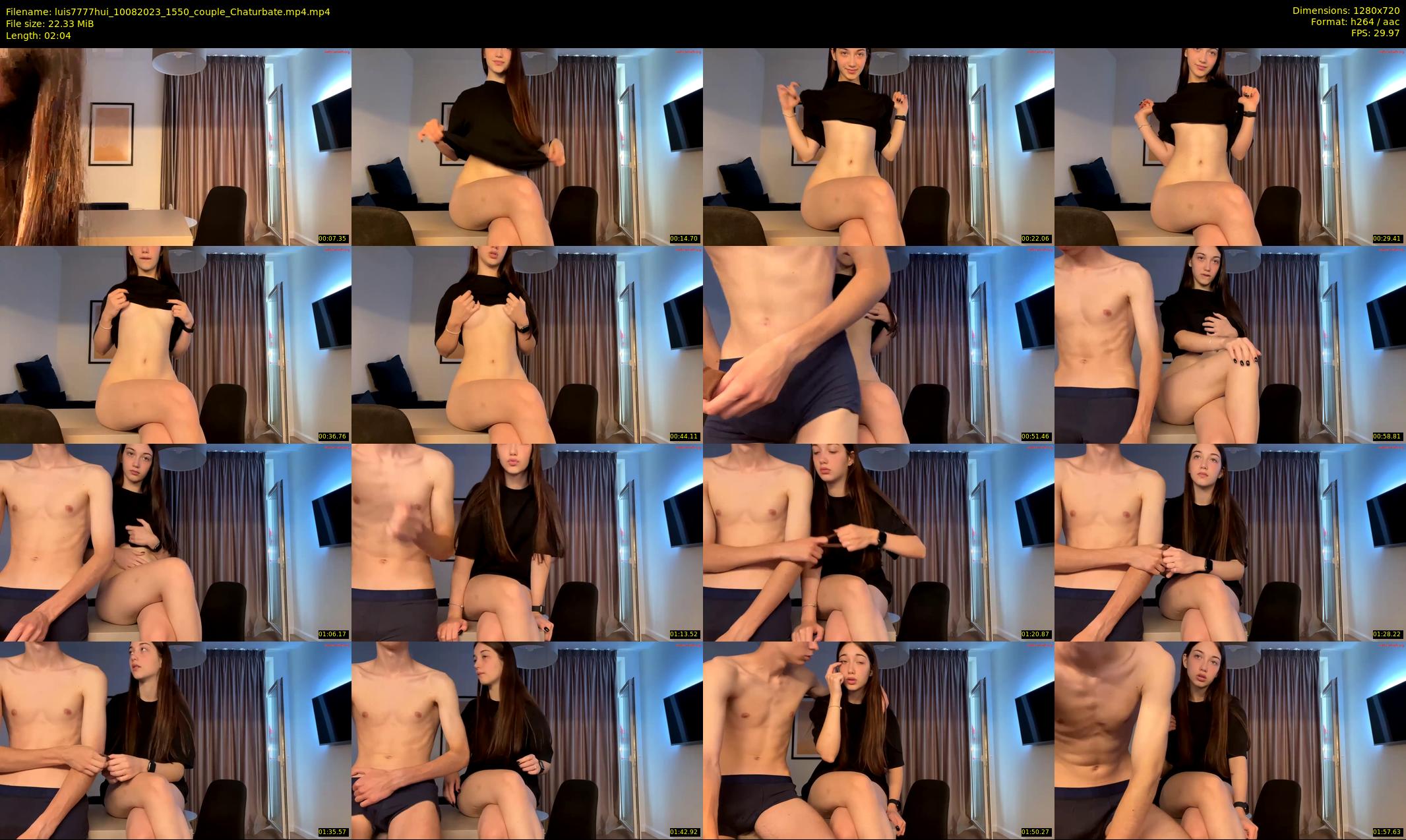 luis7777hui — 3 minute Chaturbate couple cam show recording, 720p, Aug 10, 2023