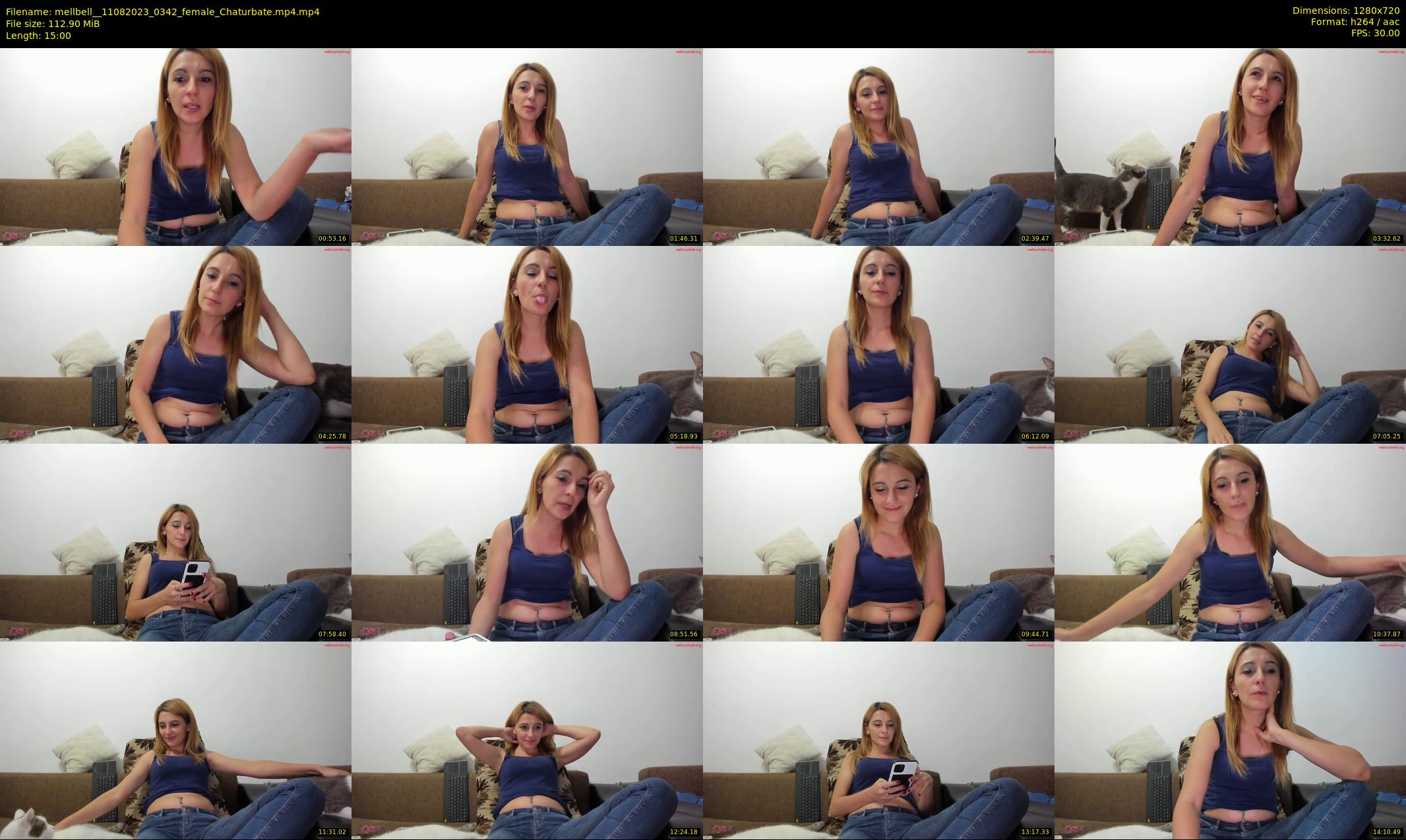 mellbell_ — 15 minute Chaturbate female cam show recording, 720p, Aug 11, 2023