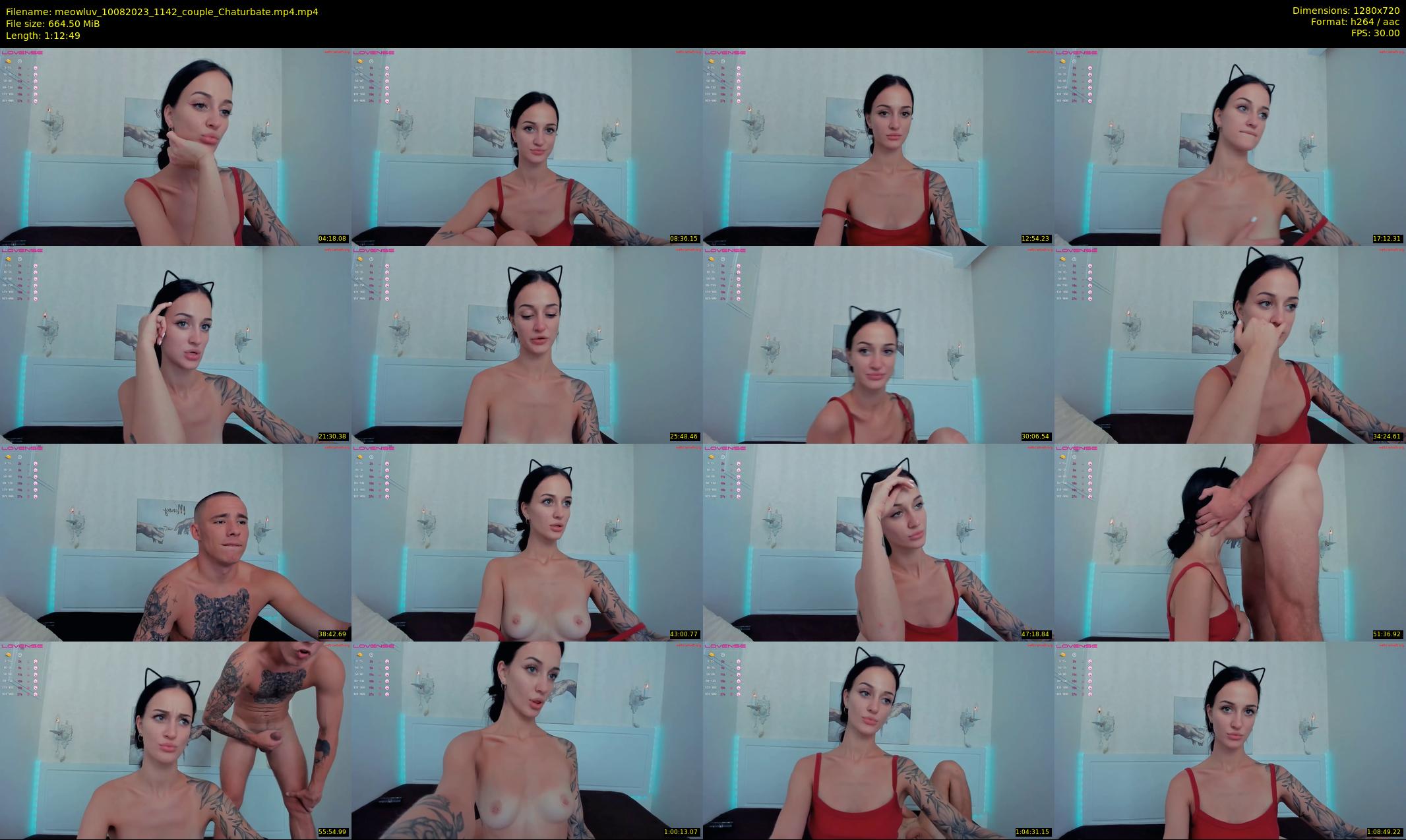 meowluv — 73 minute Chaturbate couple cam show recording, 720p, Aug 10, 2023