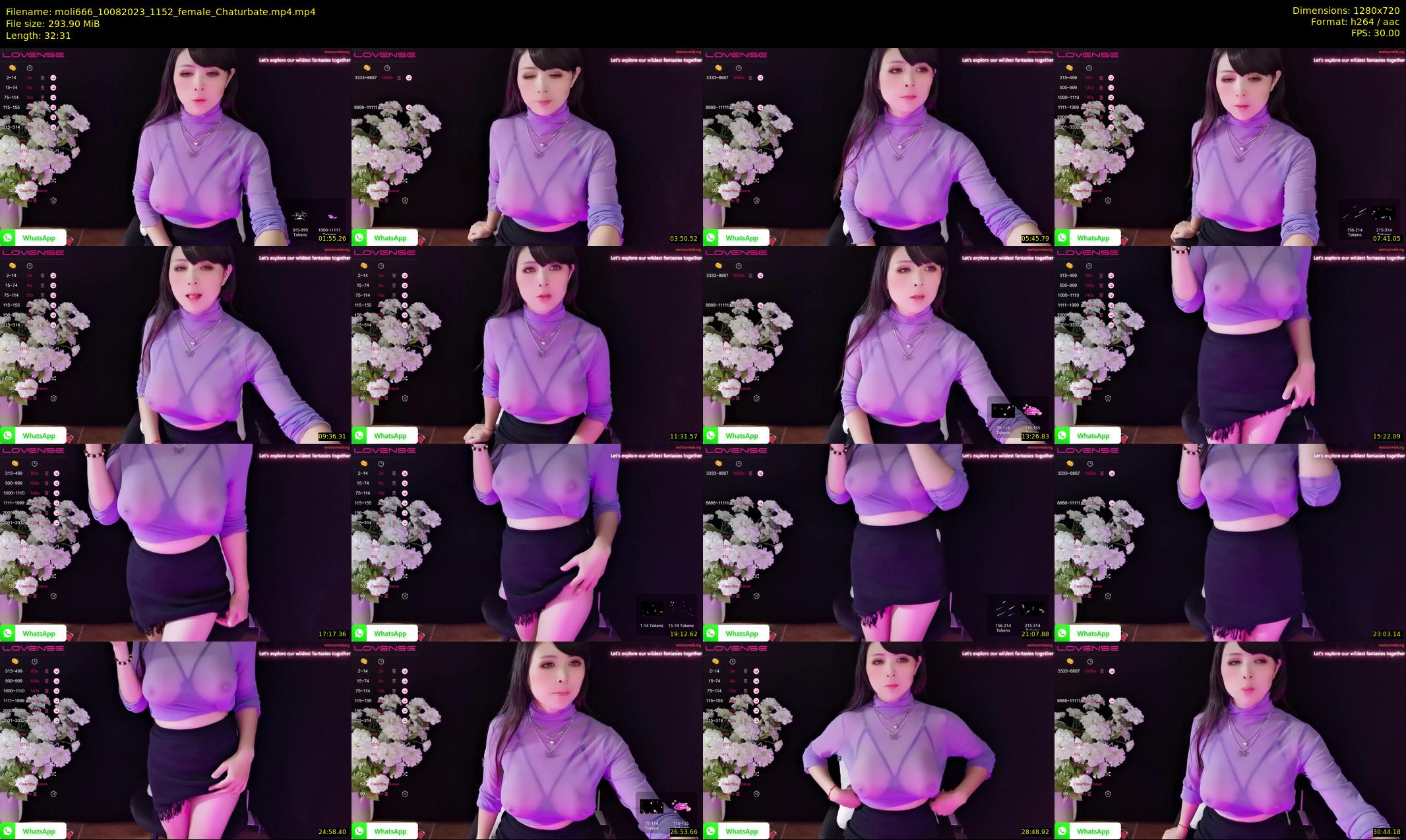 moli666 — 33 minute Chaturbate female cam show recording, 720p, Aug 10, 2023