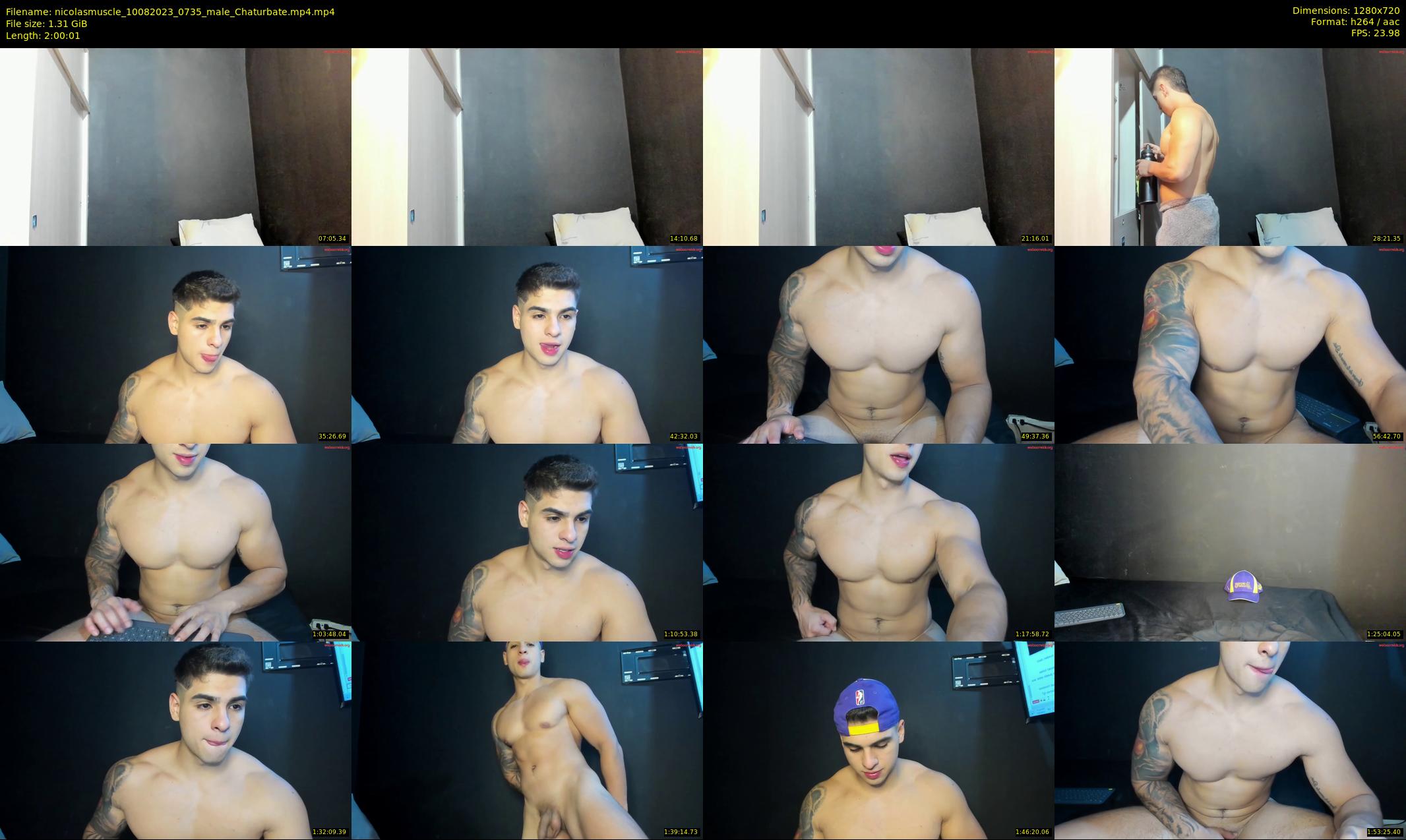 nicolasmuscle — 121 minute Chaturbate male cam show recording, 720p, Aug 10, 2023