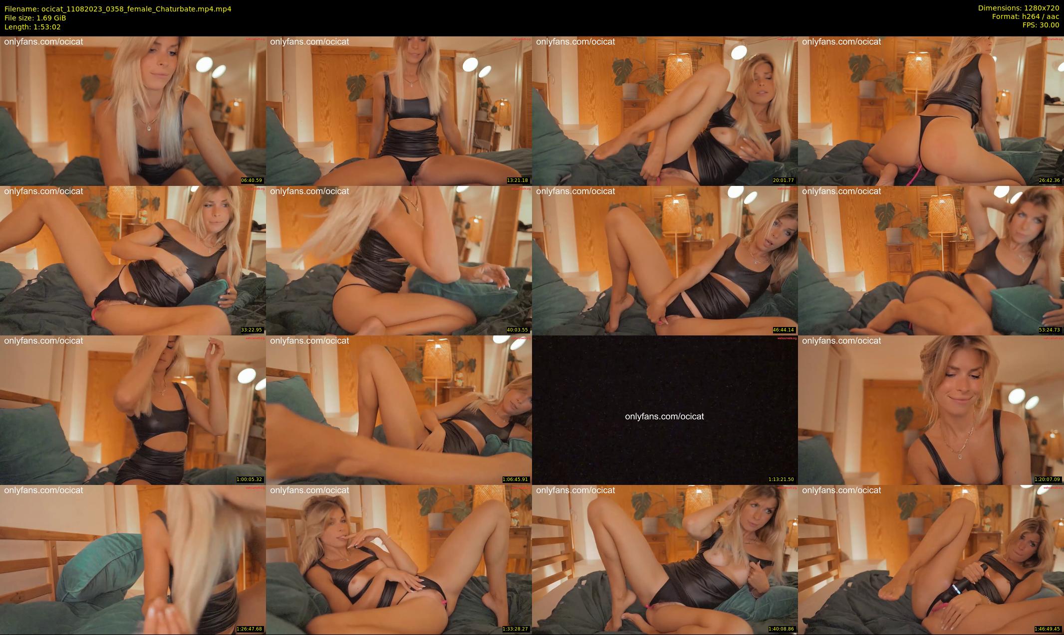 ocicat — 114 minute Chaturbate female cam show recording, 720p, Aug 11, 2023