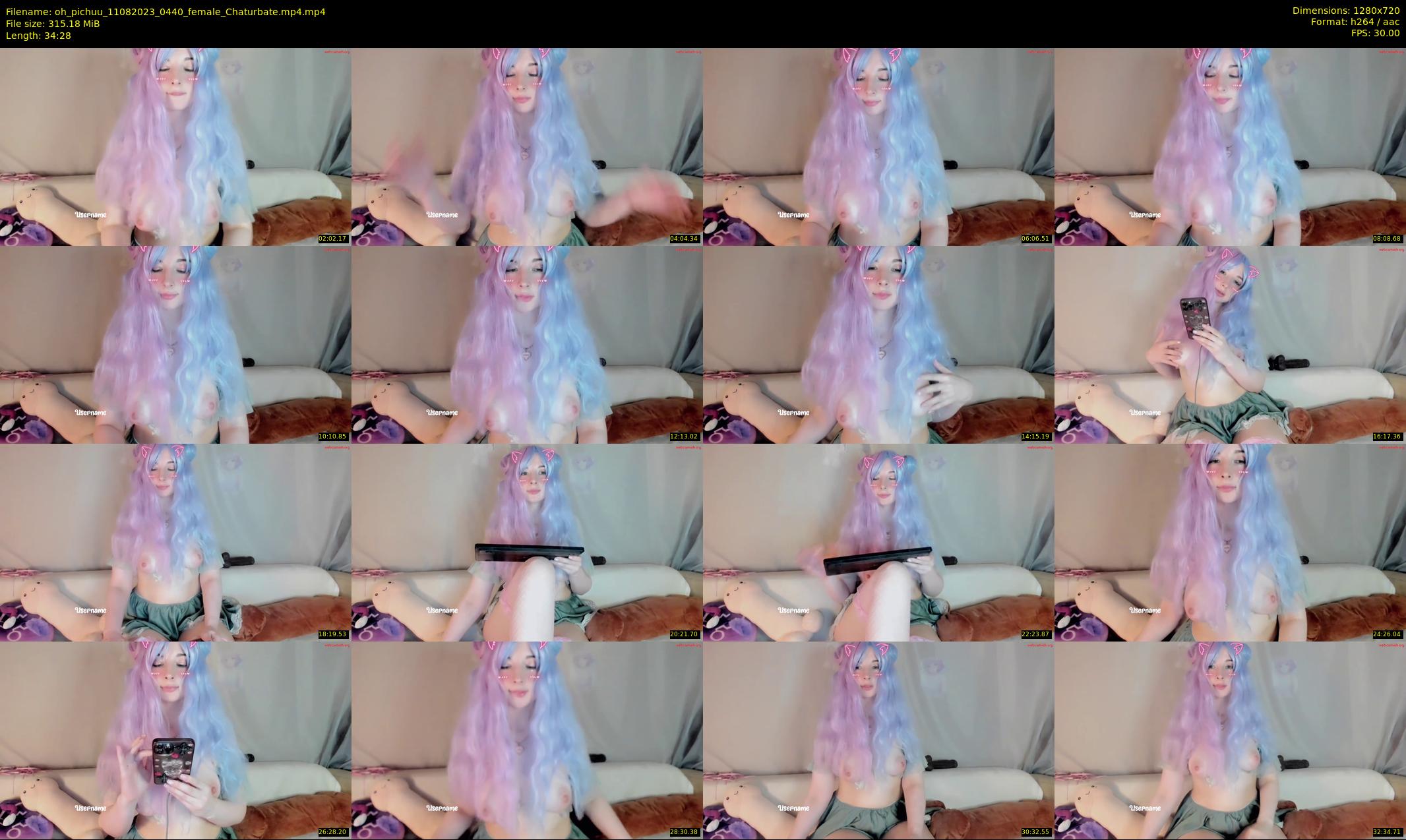 oh_pichuu — 35 minute Chaturbate female cam show recording, 720p, Aug 11, 2023