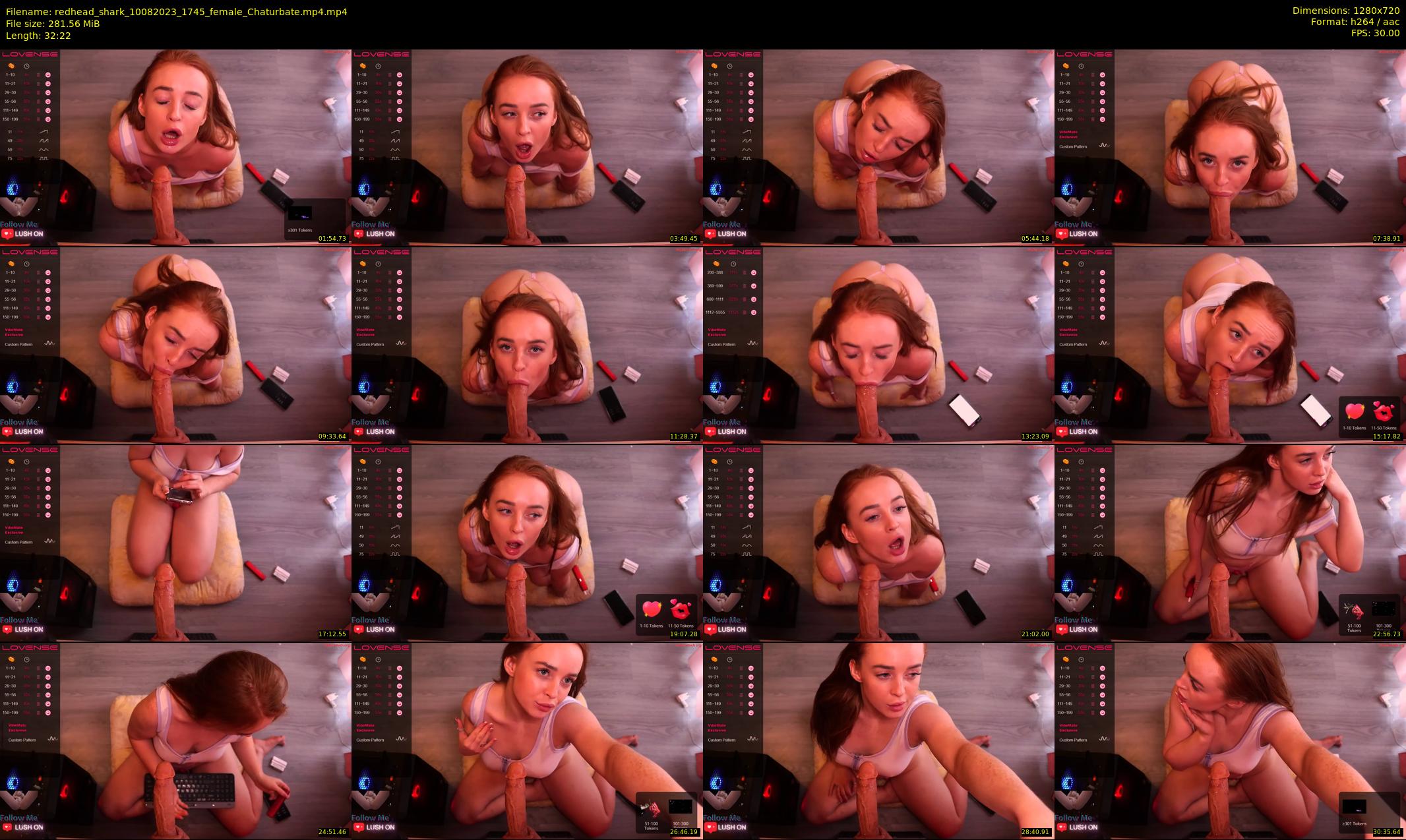 redhead_shark — 33 minute Chaturbate female cam show recording, 720p, Aug 10, 2023