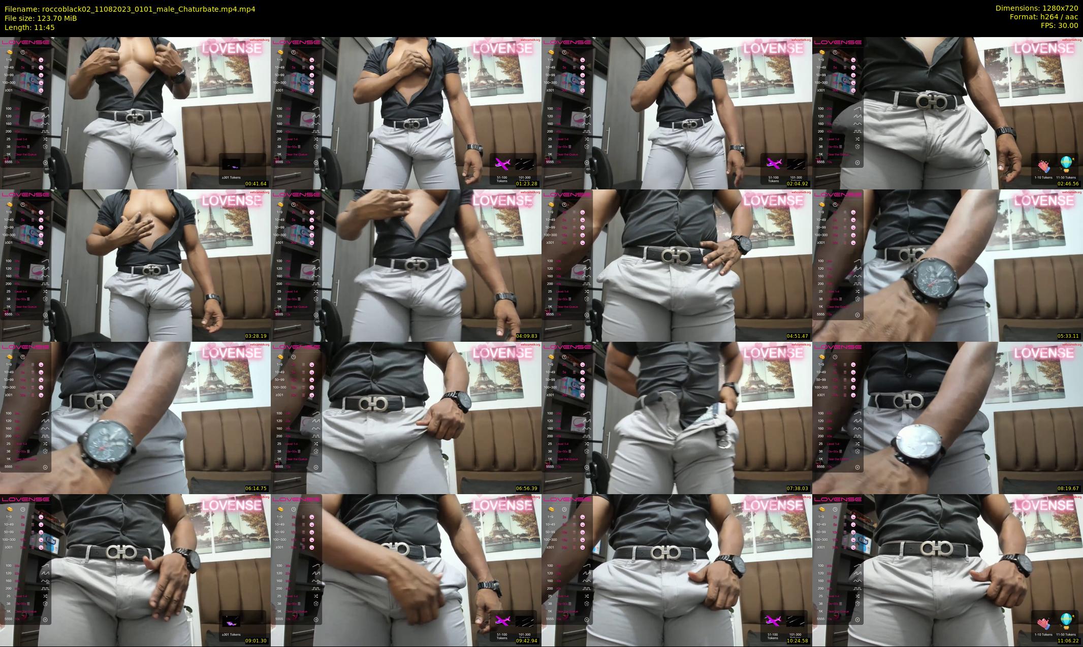 roccoblack02 — 12 minute Chaturbate male cam show recording, 720p, Aug 11, 2023