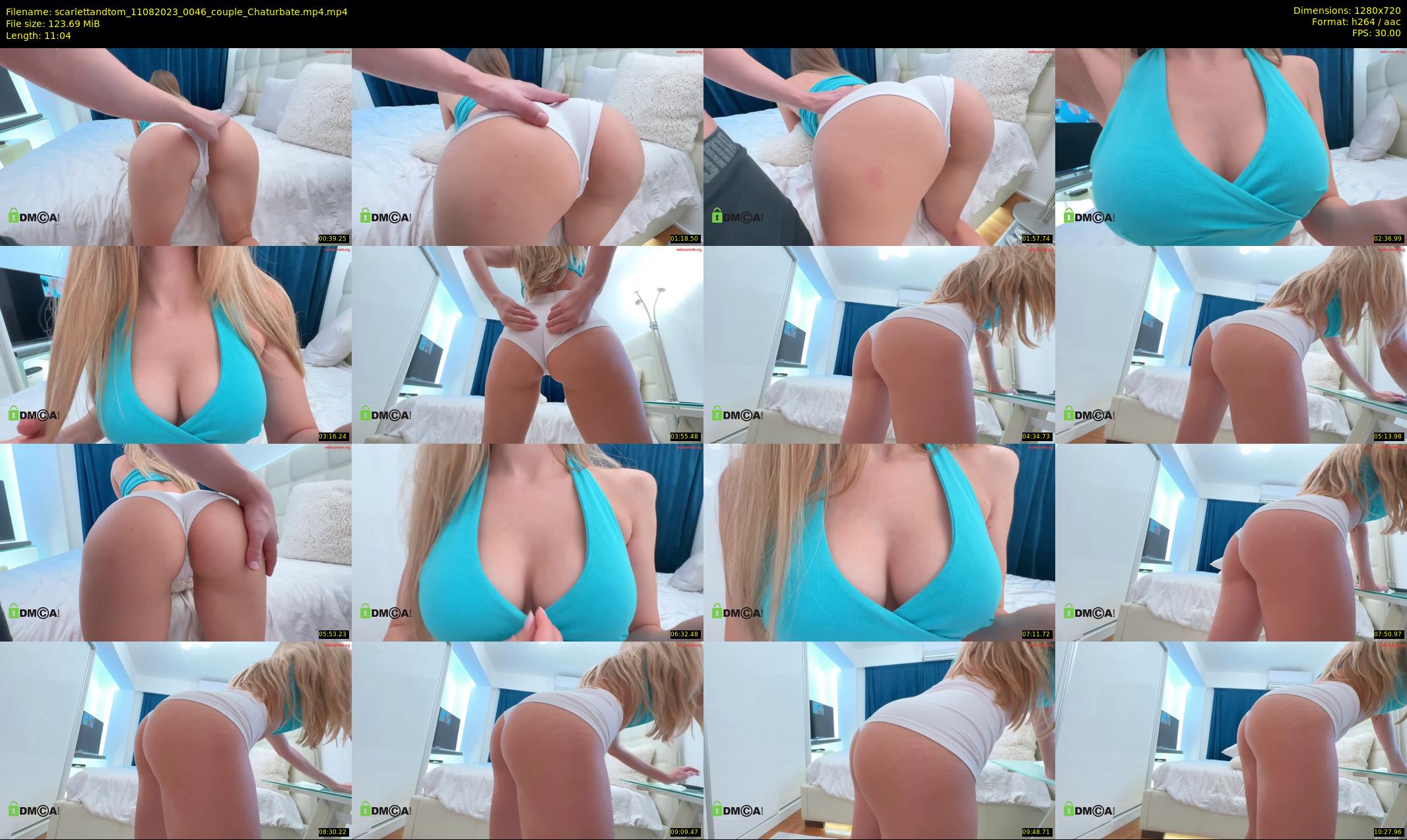 scarlettandtom — 12 minute Chaturbate couple cam show recording, 720p, Aug 11, 2023