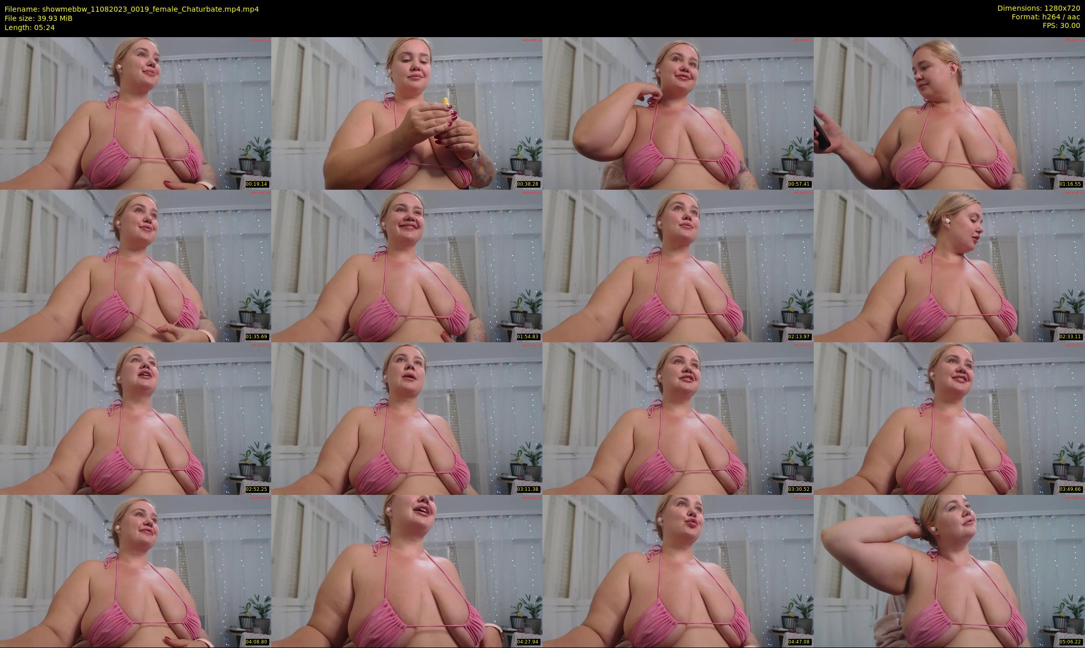 showmebbw — 6 minute Chaturbate female cam show recording, 720p, Aug 11, 2023