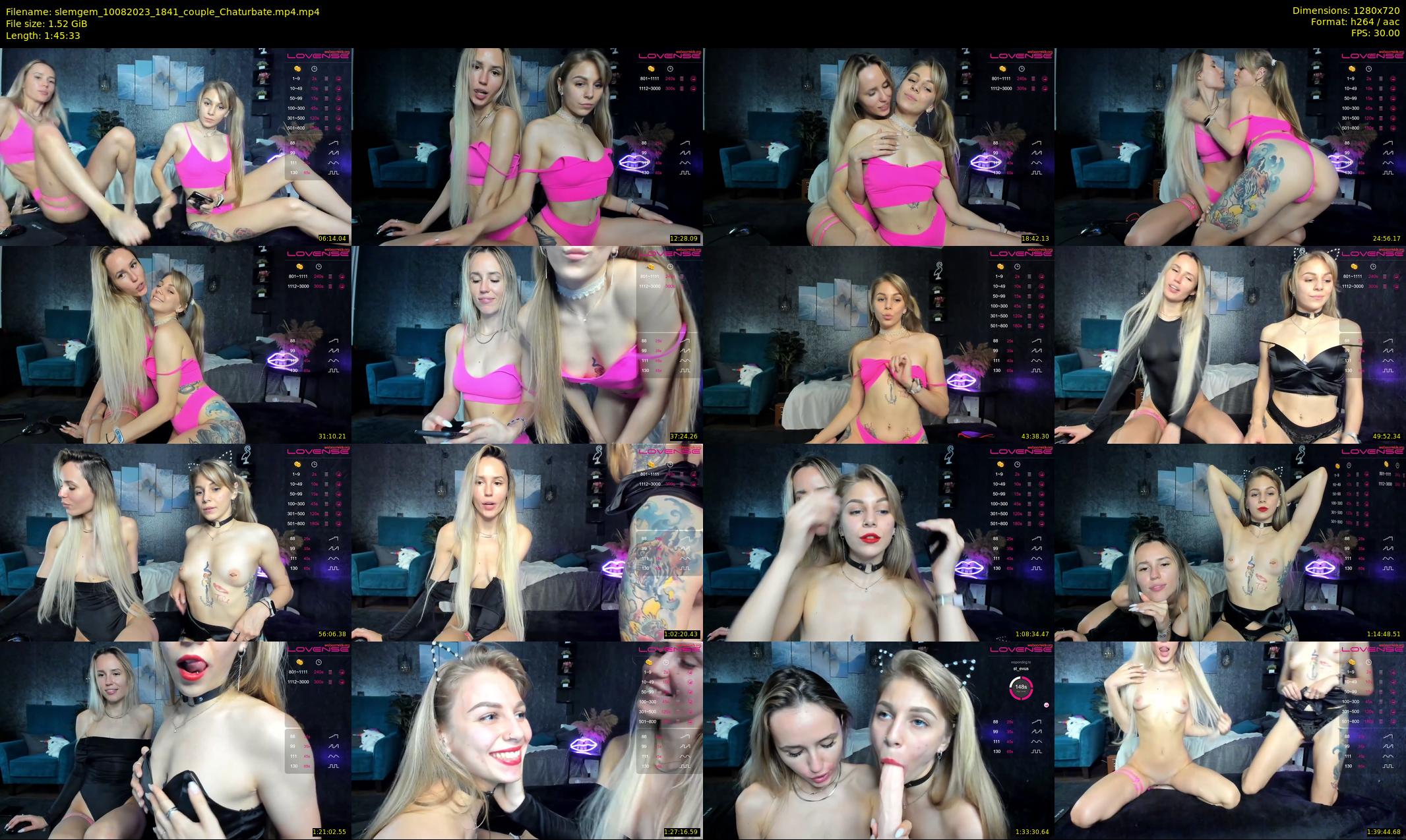 slemgem — 106 minute Chaturbate couple cam show recording, 720p, Aug 10, 2023