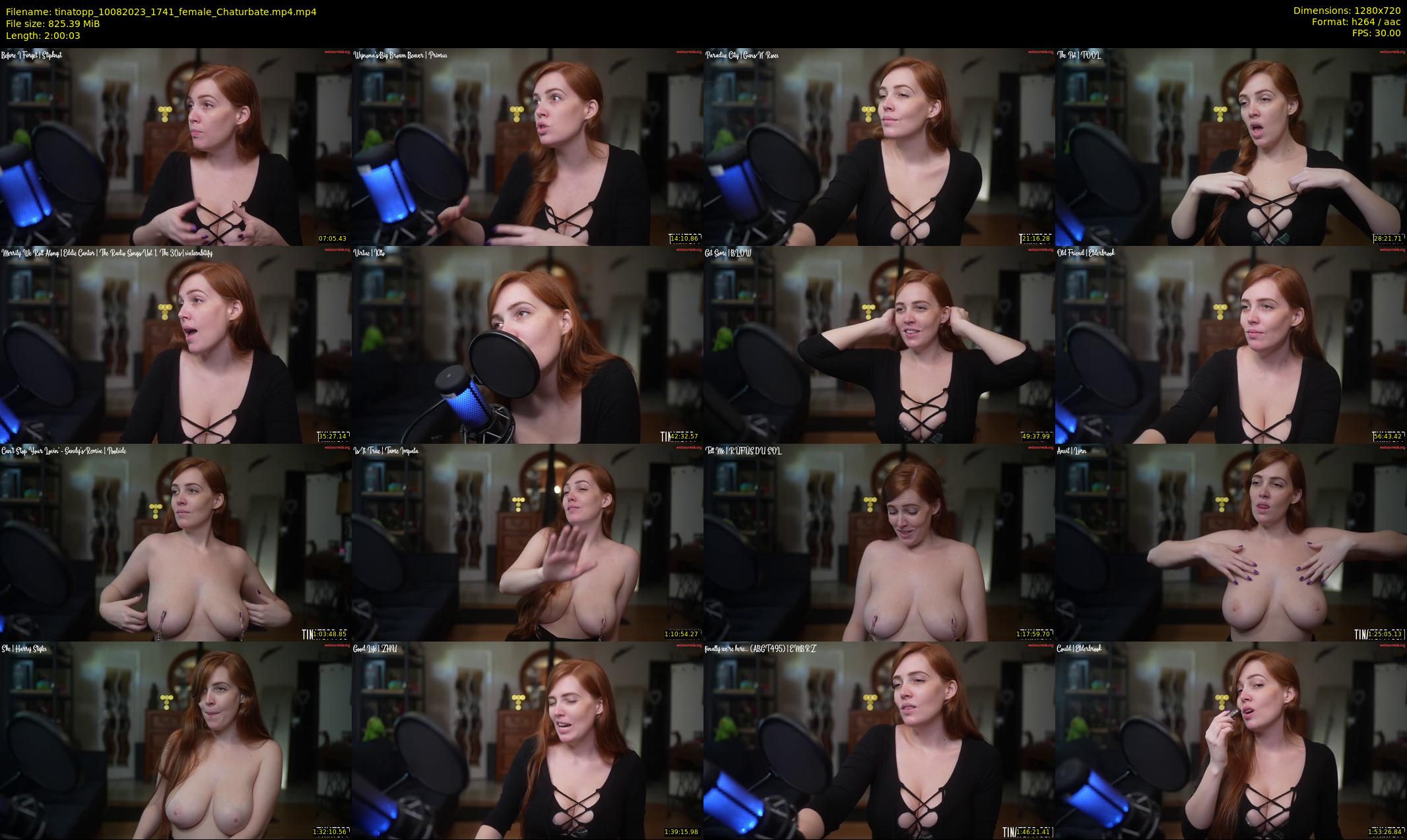 tinatopp — 121 minute Chaturbate female cam show recording, 720p, Aug 10, 2023