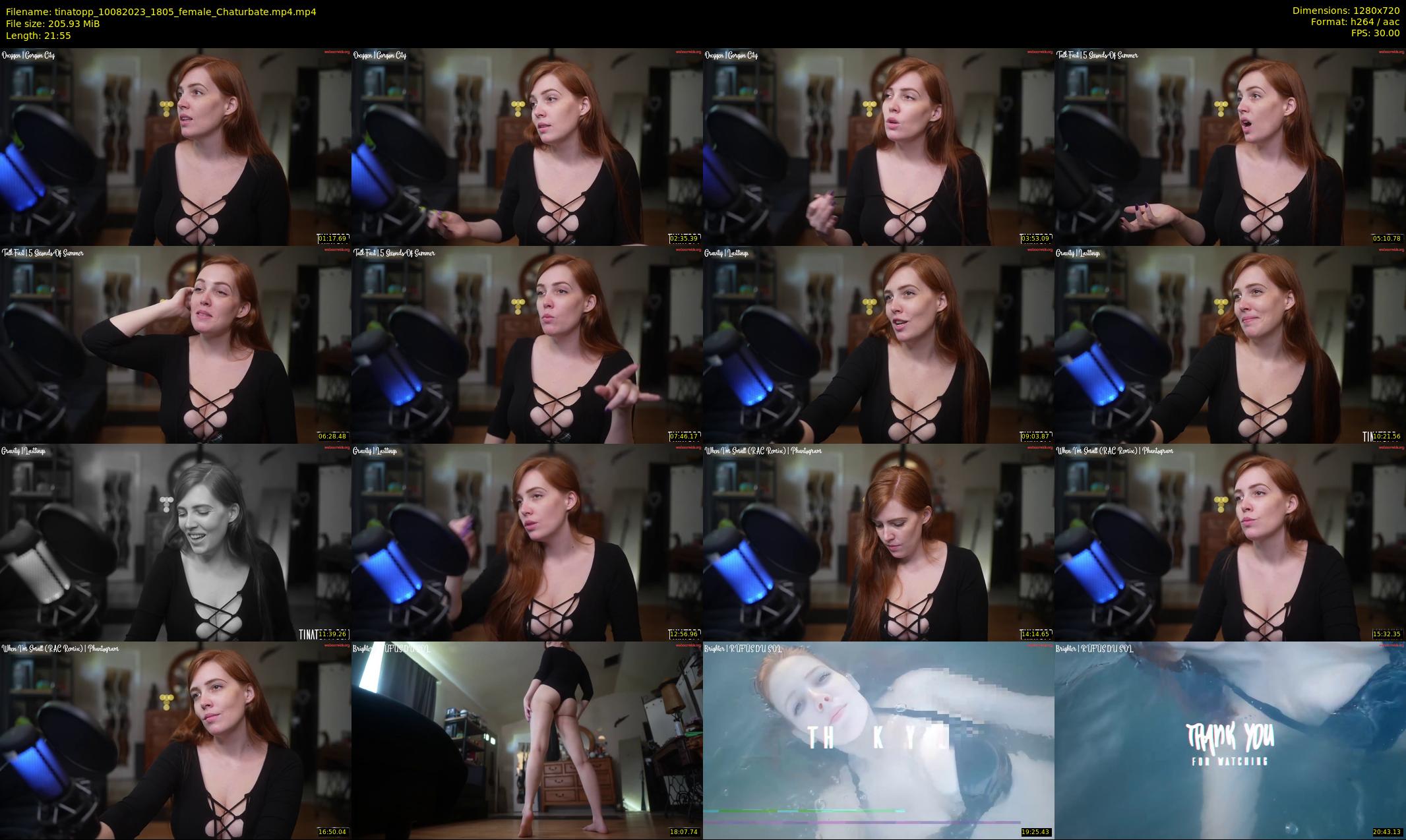 tinatopp — 22 minute Chaturbate female cam show recording, 720p, Aug 10, 2023