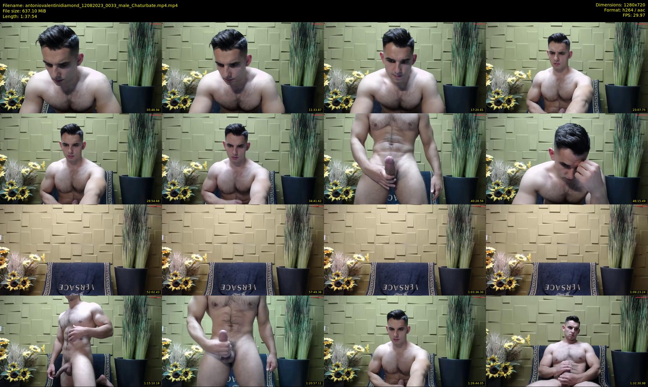 antoniovalentinidiamond — 98 minute Chaturbate male cam show recording, 720p, Aug 12, 2023