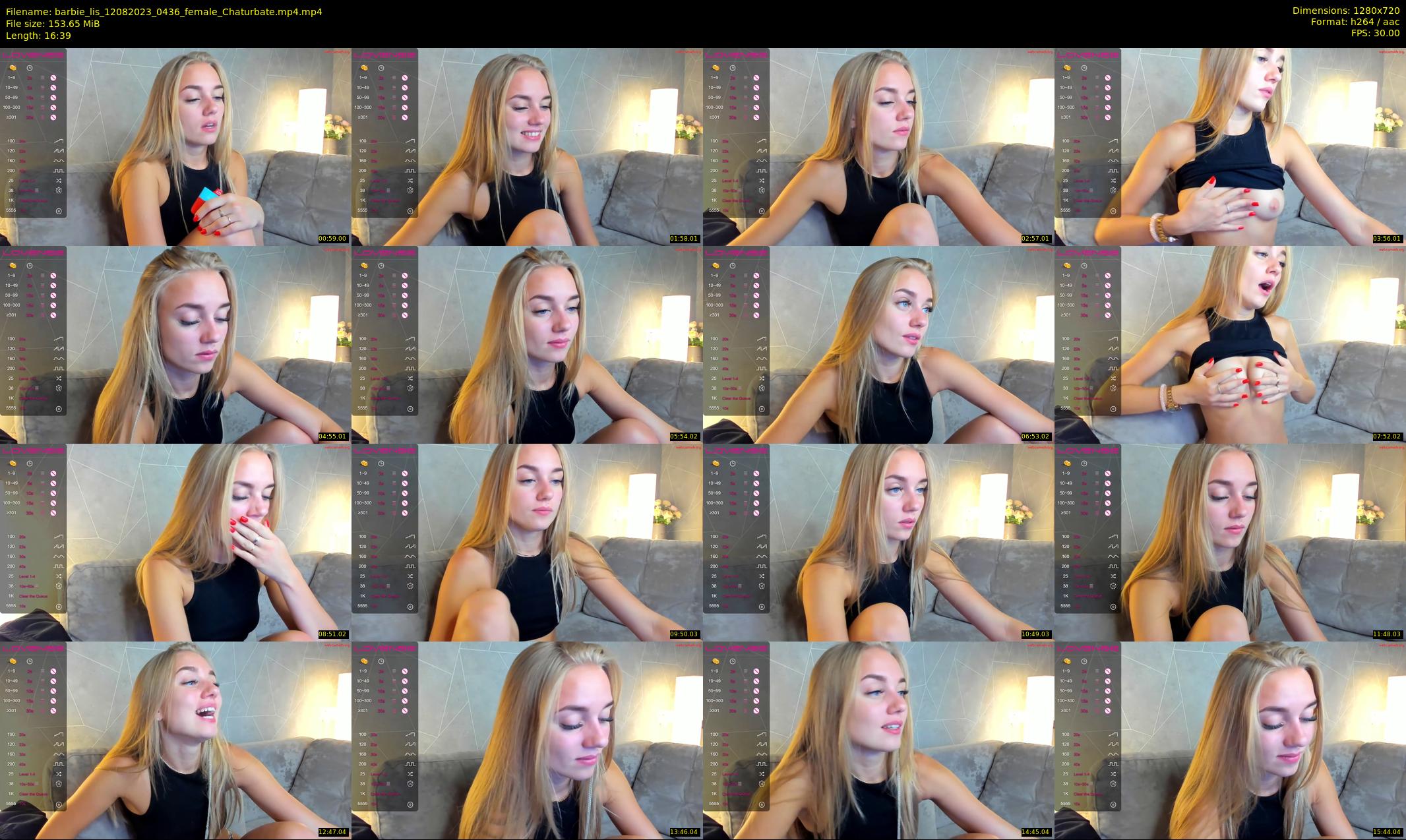 barbie_lis — 17 minute Chaturbate female cam show recording, 720p, Aug 12, 2023