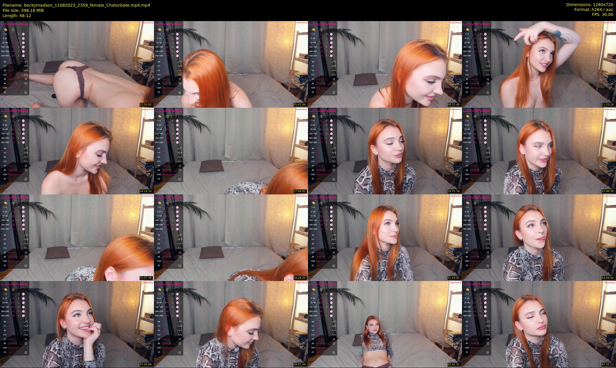 beckymadson — 49 minute Chaturbate female cam show recording, 720p, Aug 11, 2023