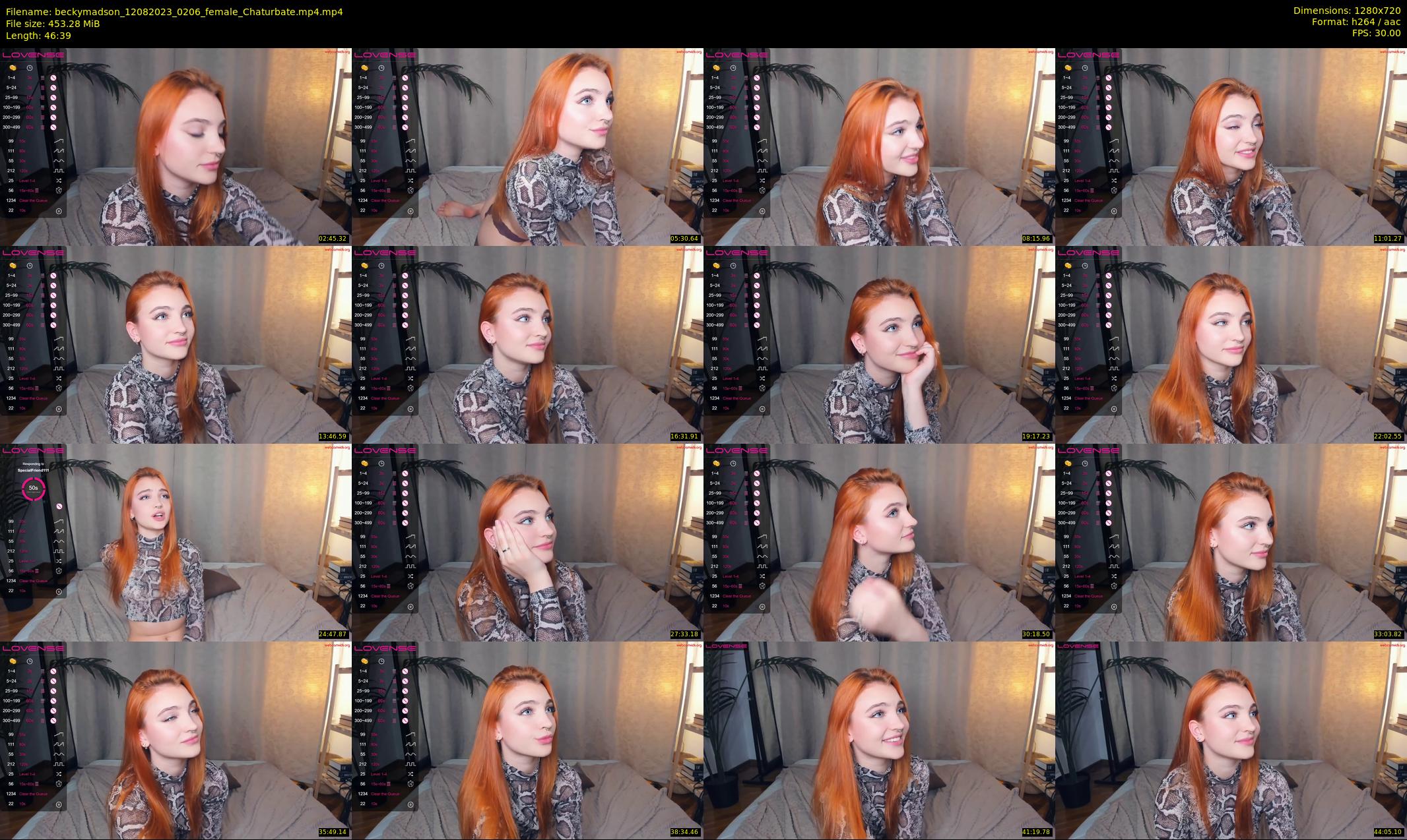 beckymadson — 47 minute Chaturbate female cam show recording, 720p, Aug 12, 2023