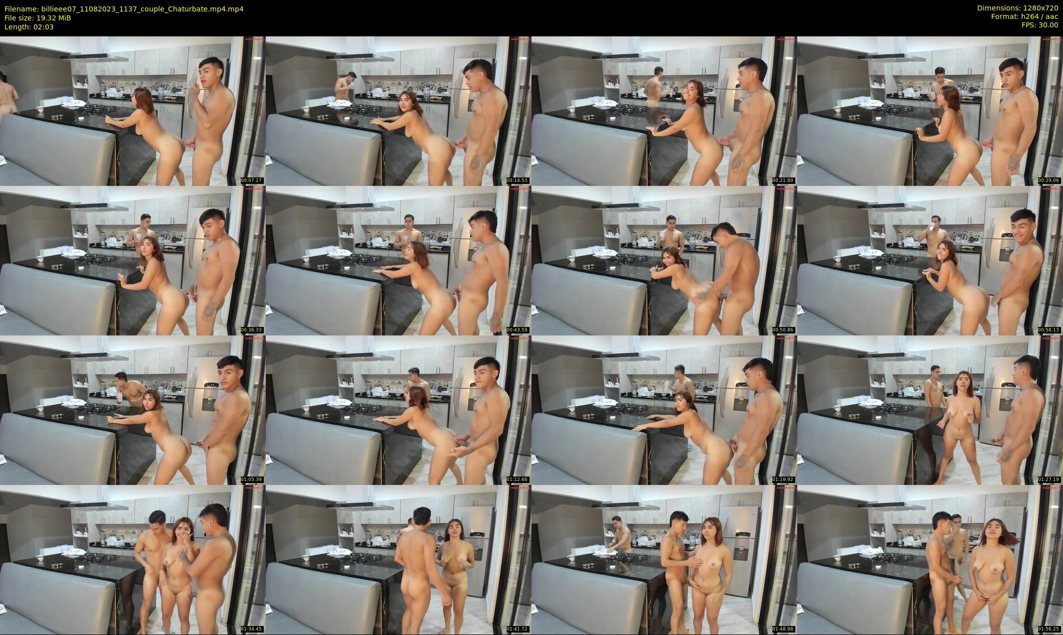 billieee07 — 3 minute Chaturbate couple cam show recording, 720p, Aug 11, 2023