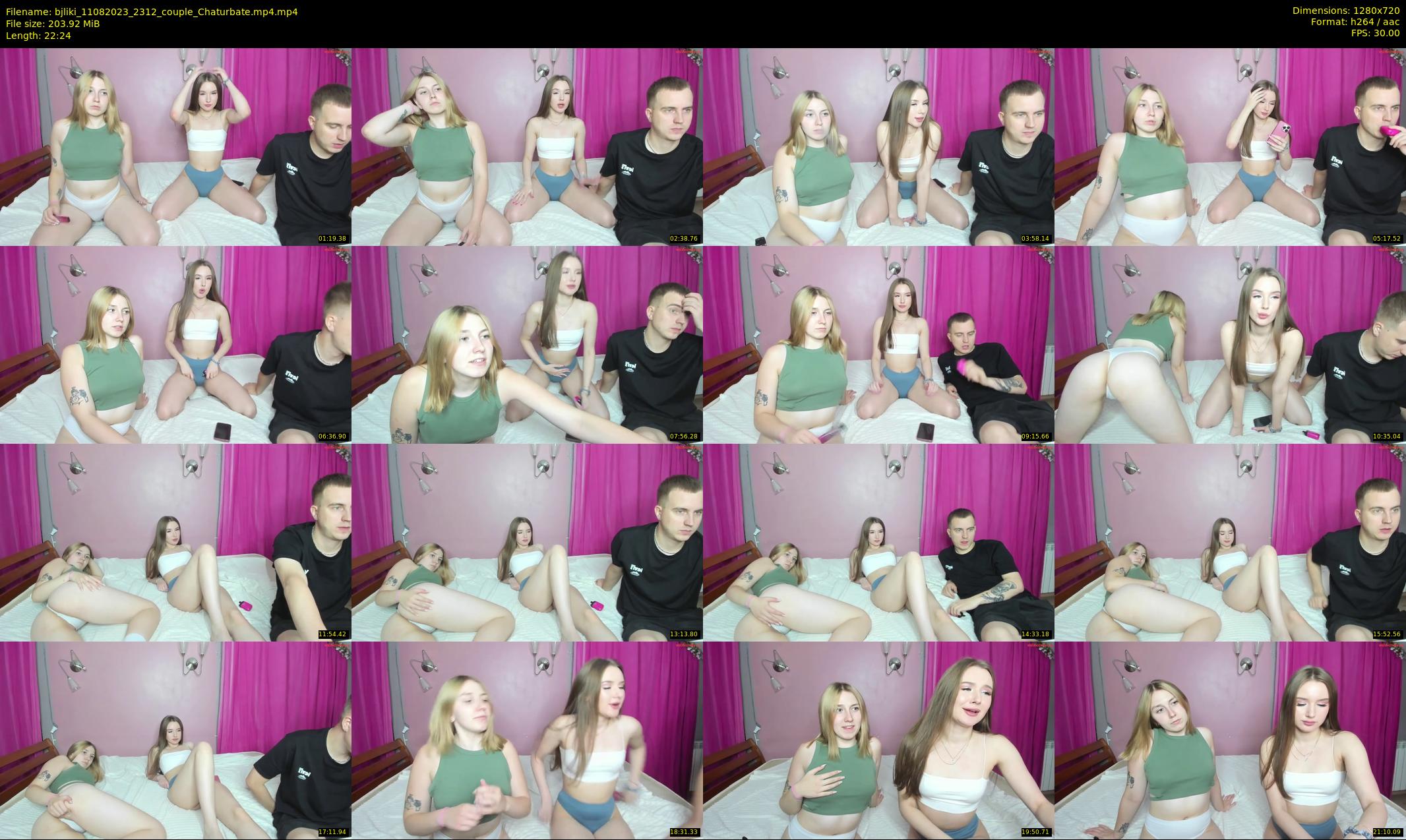 bjliki — 23 minute Chaturbate couple cam show recording, 720p, Aug 11, 2023