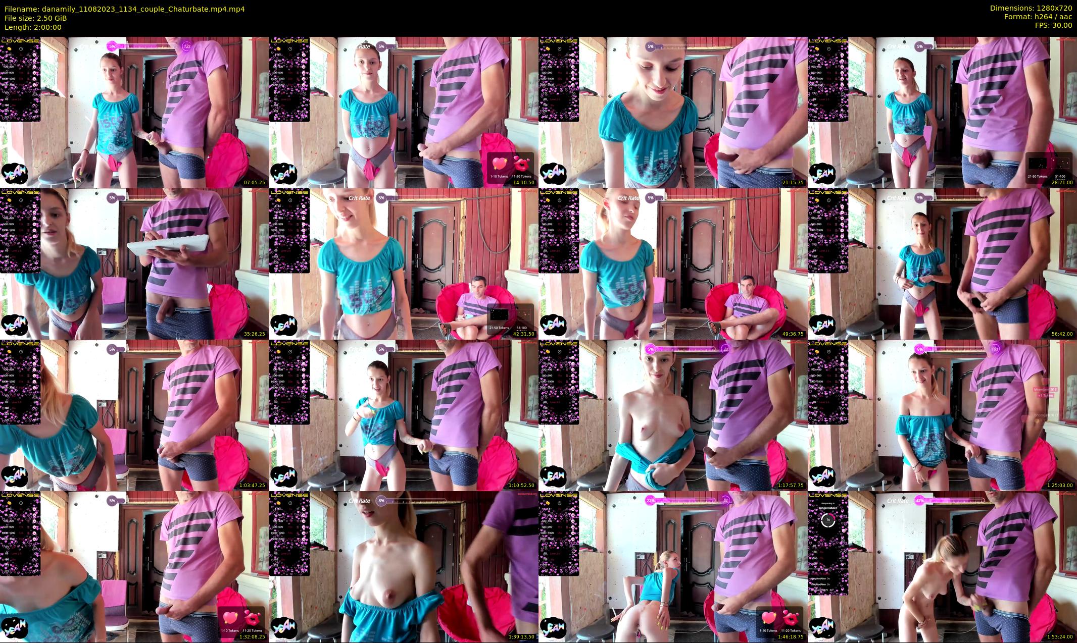 danamily — 120 minute Chaturbate female cam show recording, 720p, Aug 11, 2023