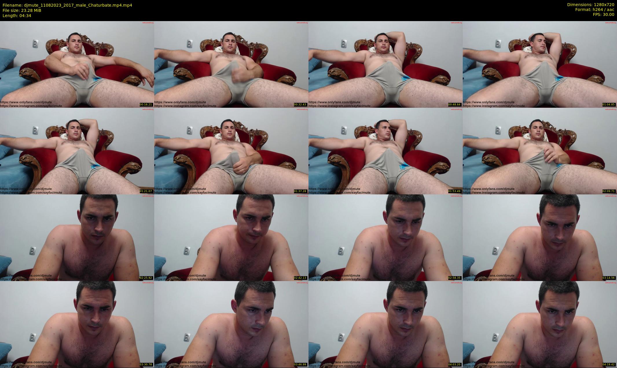 djmute — 5 minute Chaturbate male cam show recording, 720p, Aug 11, 2023