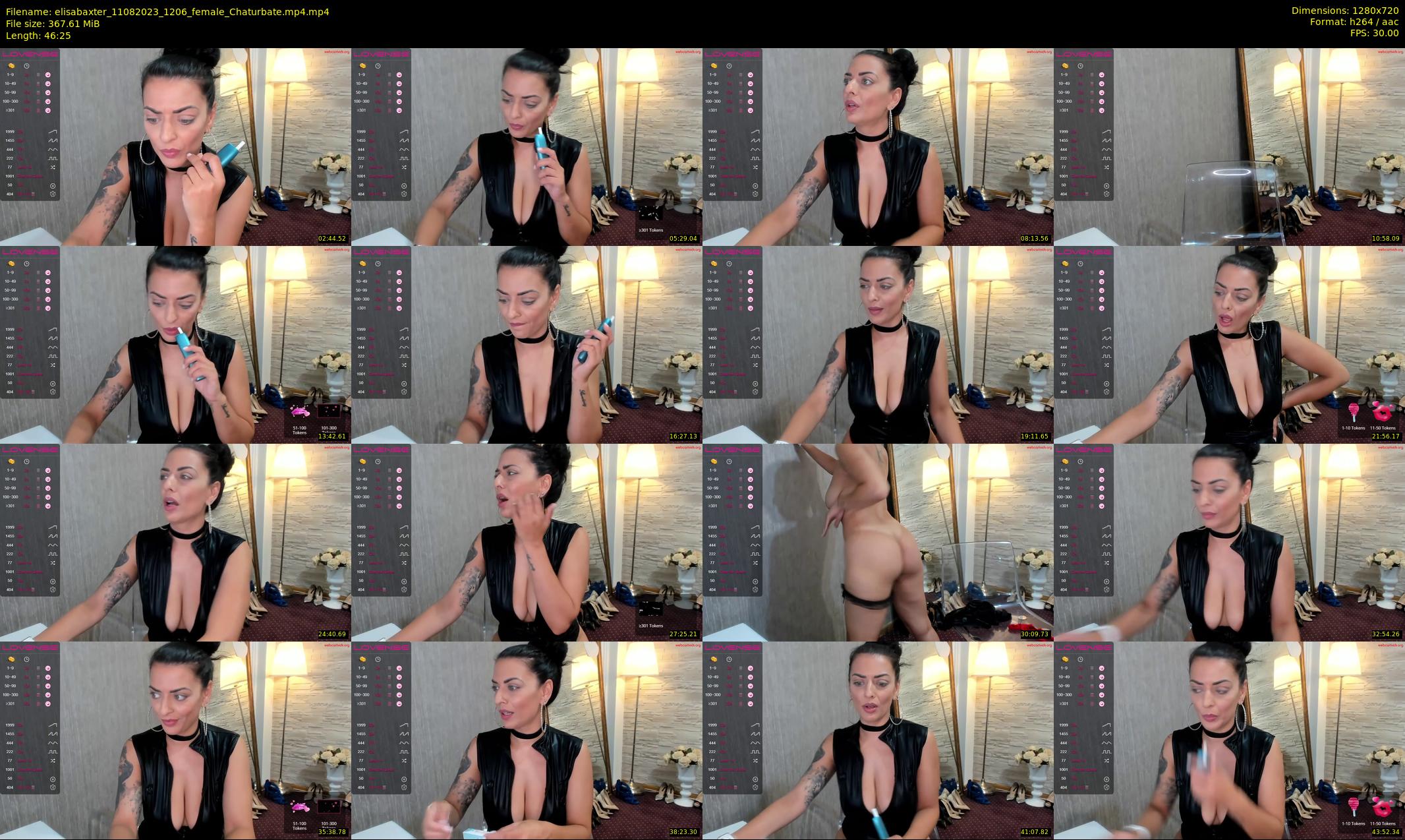 elisabaxter — 47 minute Chaturbate female cam show recording, 720p, Aug 11, 2023