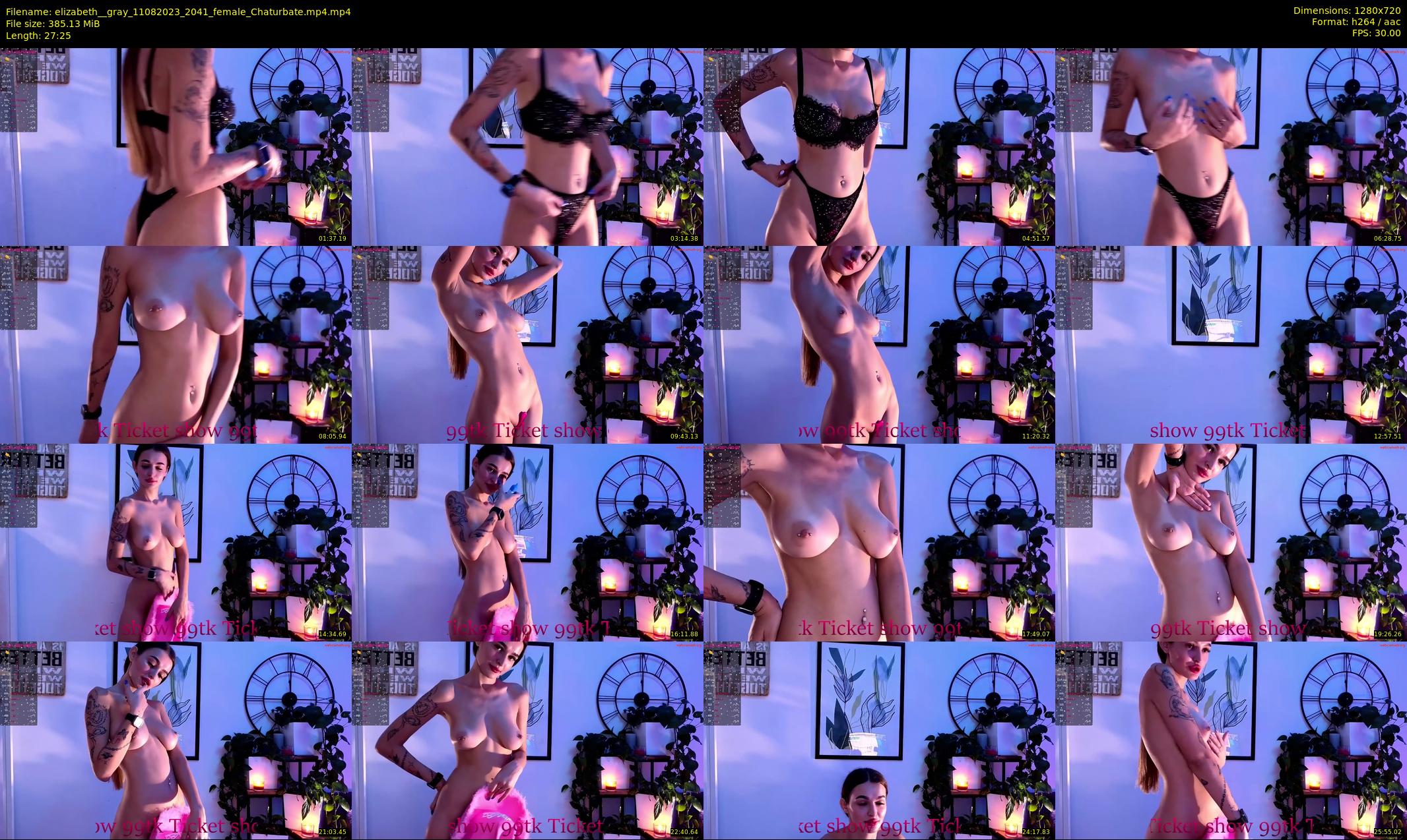 elizabeth__gray — 28 minute Chaturbate female cam show recording, 720p, Aug 11, 2023