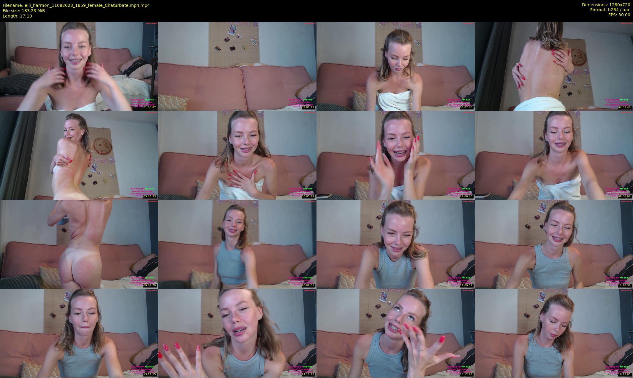 elli_harmon — 18 minute Chaturbate female cam show recording, 720p, Aug 11, 2023