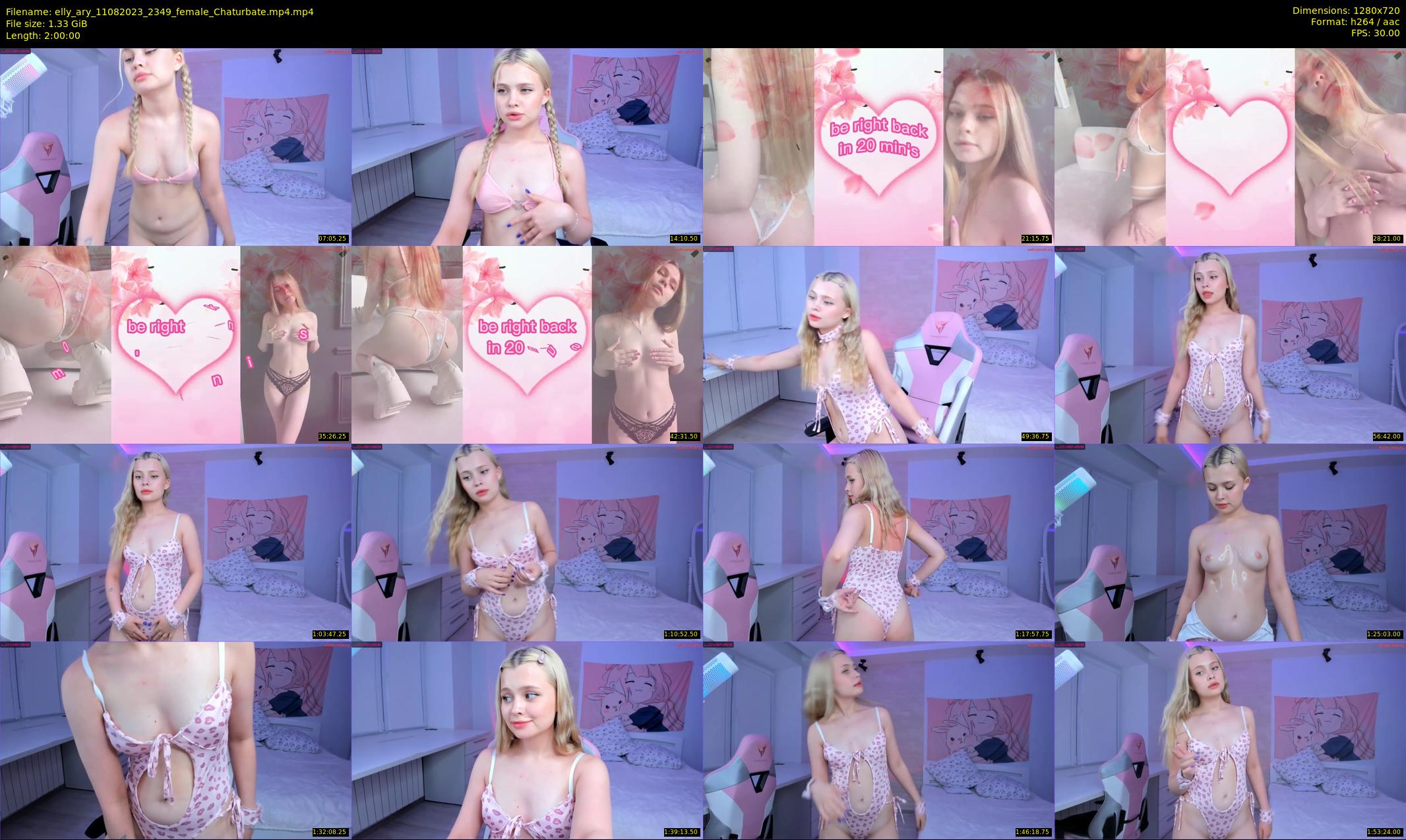 elly_ary — 120 minute Chaturbate female cam show recording, 720p, Aug 11, 2023