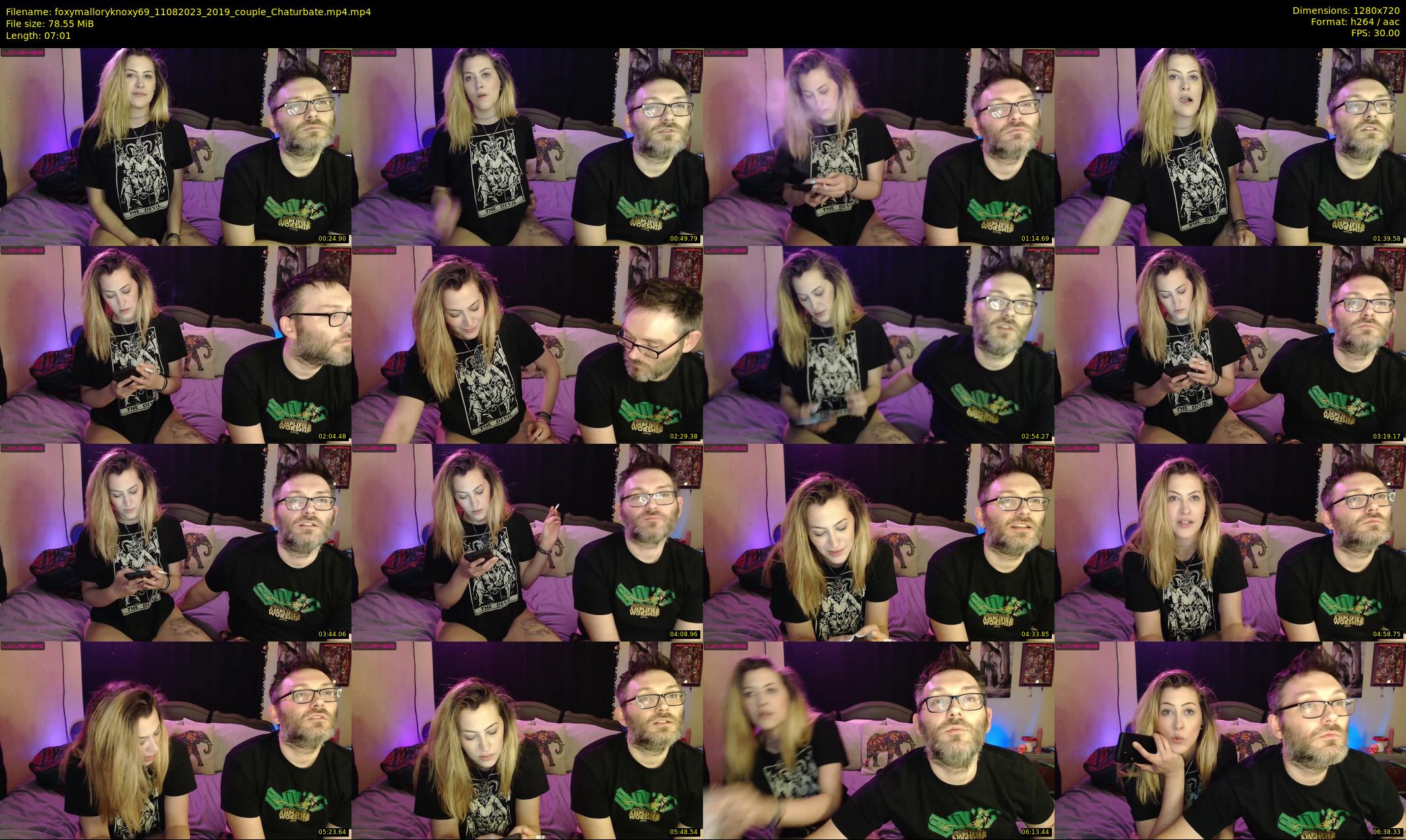 foxymalloryknoxy69 — 8 minute Chaturbate couple cam show recording, 720p, Aug 11, 2023
