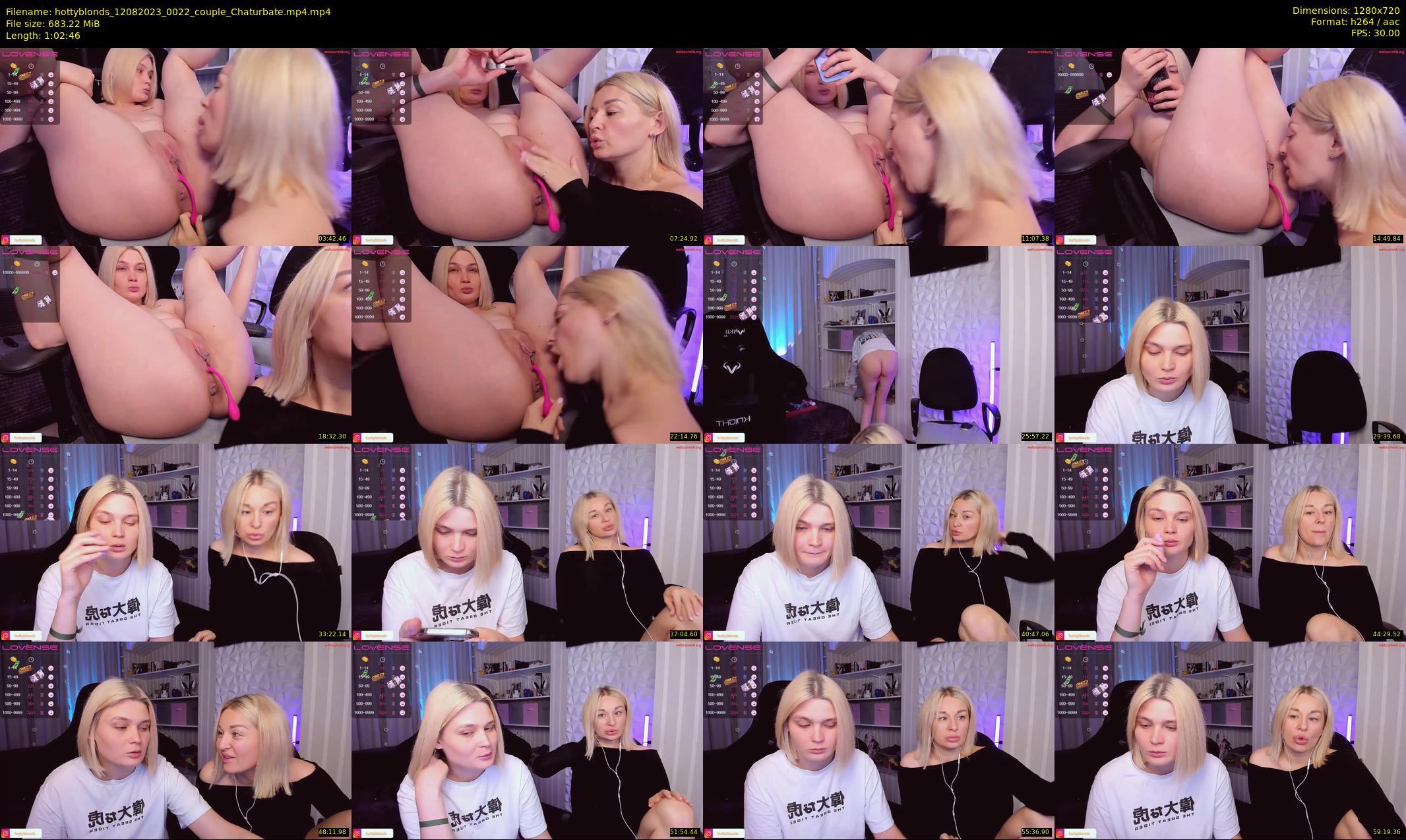 hottyblonds — 63 minute Chaturbate couple cam show recording, 720p, Aug 12, 2023