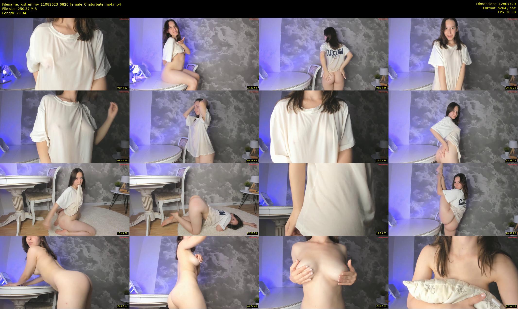 just_emmy — 30 minute Chaturbate female cam show recording, 720p, Aug 11, 2023