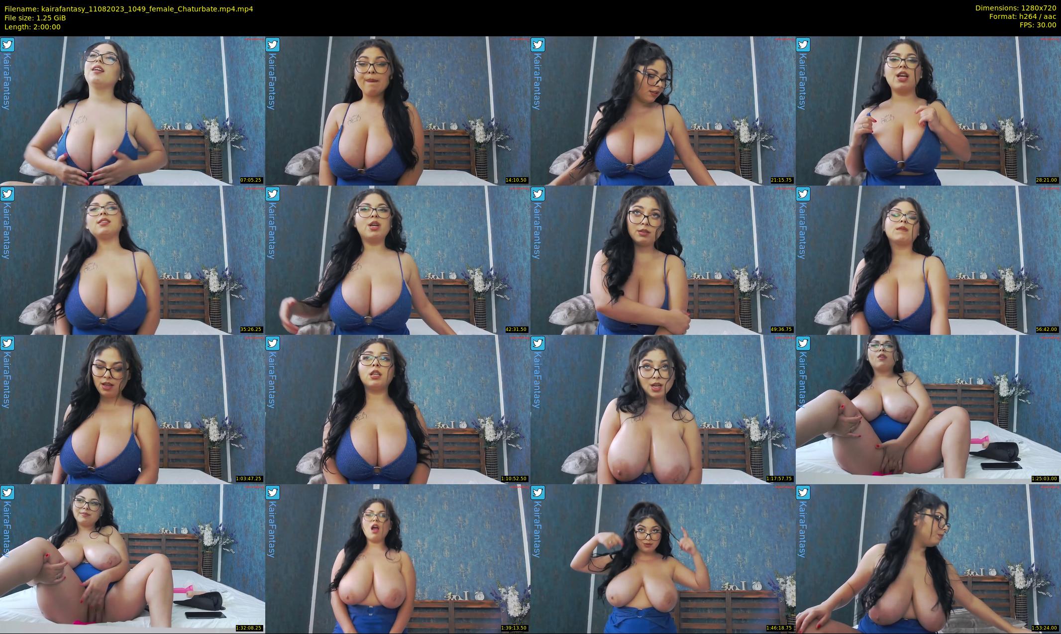 kairafantasy — 120 minute Chaturbate female cam show recording, 720p, Aug 11, 2023