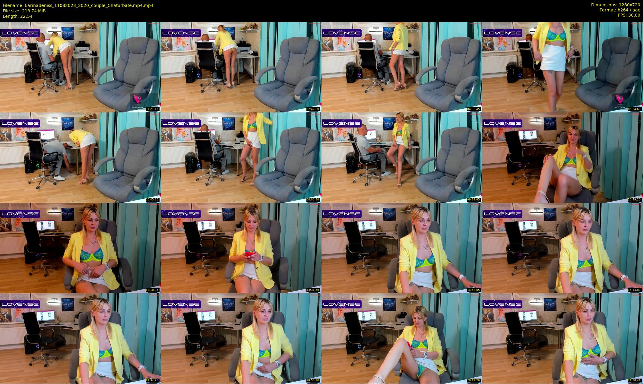 karinadeniss — 23 minute Chaturbate couple cam show recording, 720p, Aug 11, 2023