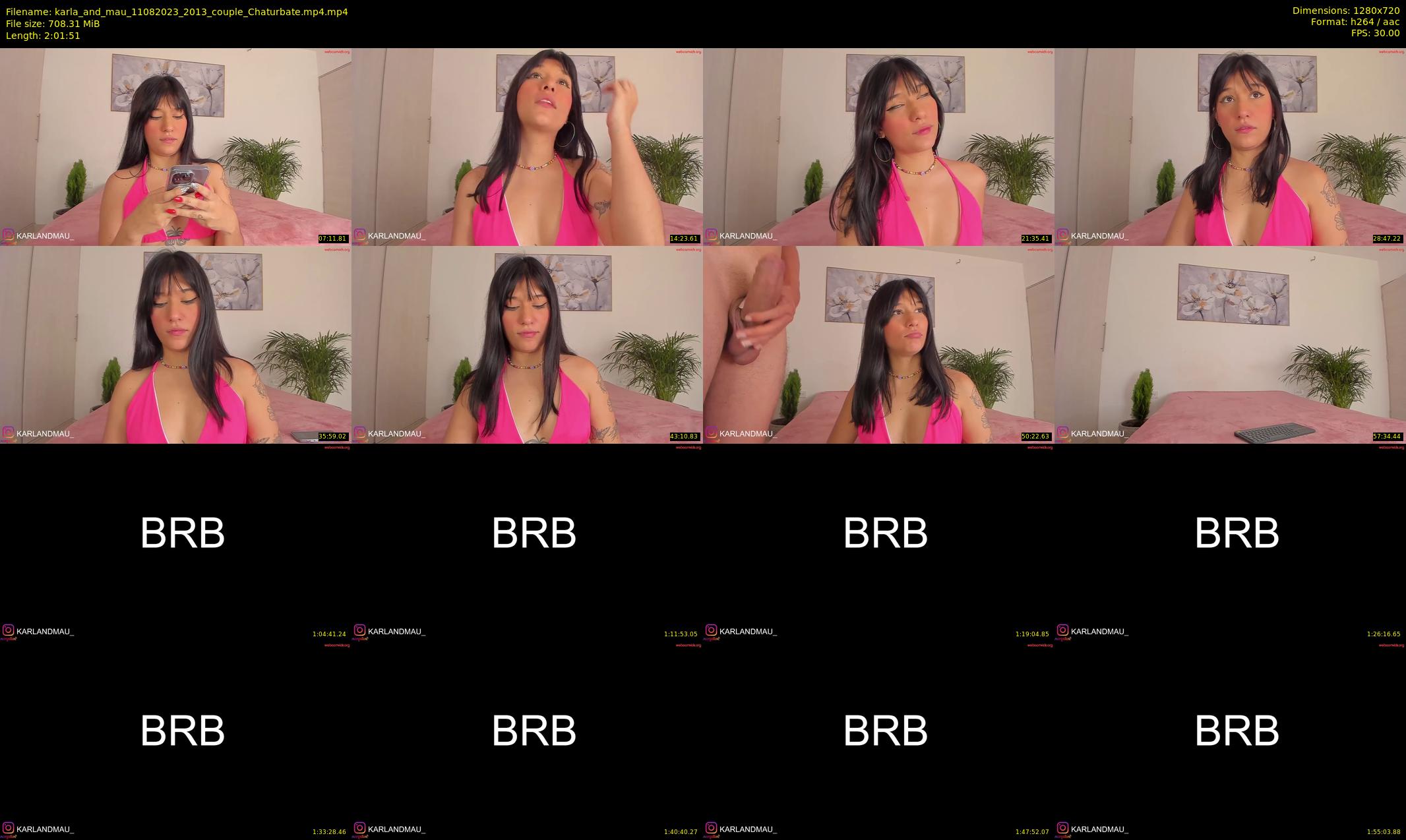 karla_and_mau — 122 minute Chaturbate couple cam show recording, 720p, Aug 11, 2023