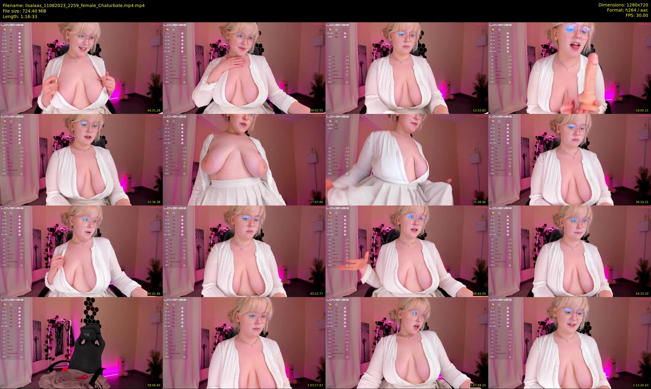 lisalaas — 77 minute Chaturbate female cam show recording, 720p, Aug 11, 2023