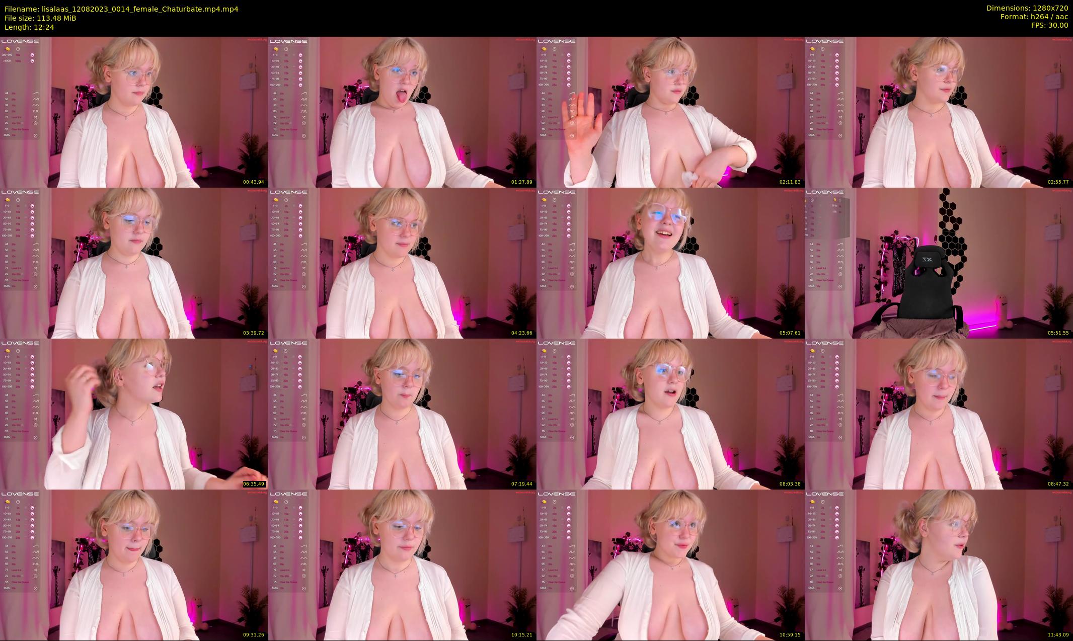 lisalaas — 13 minute Chaturbate female cam show recording, 720p, Aug 12, 2023