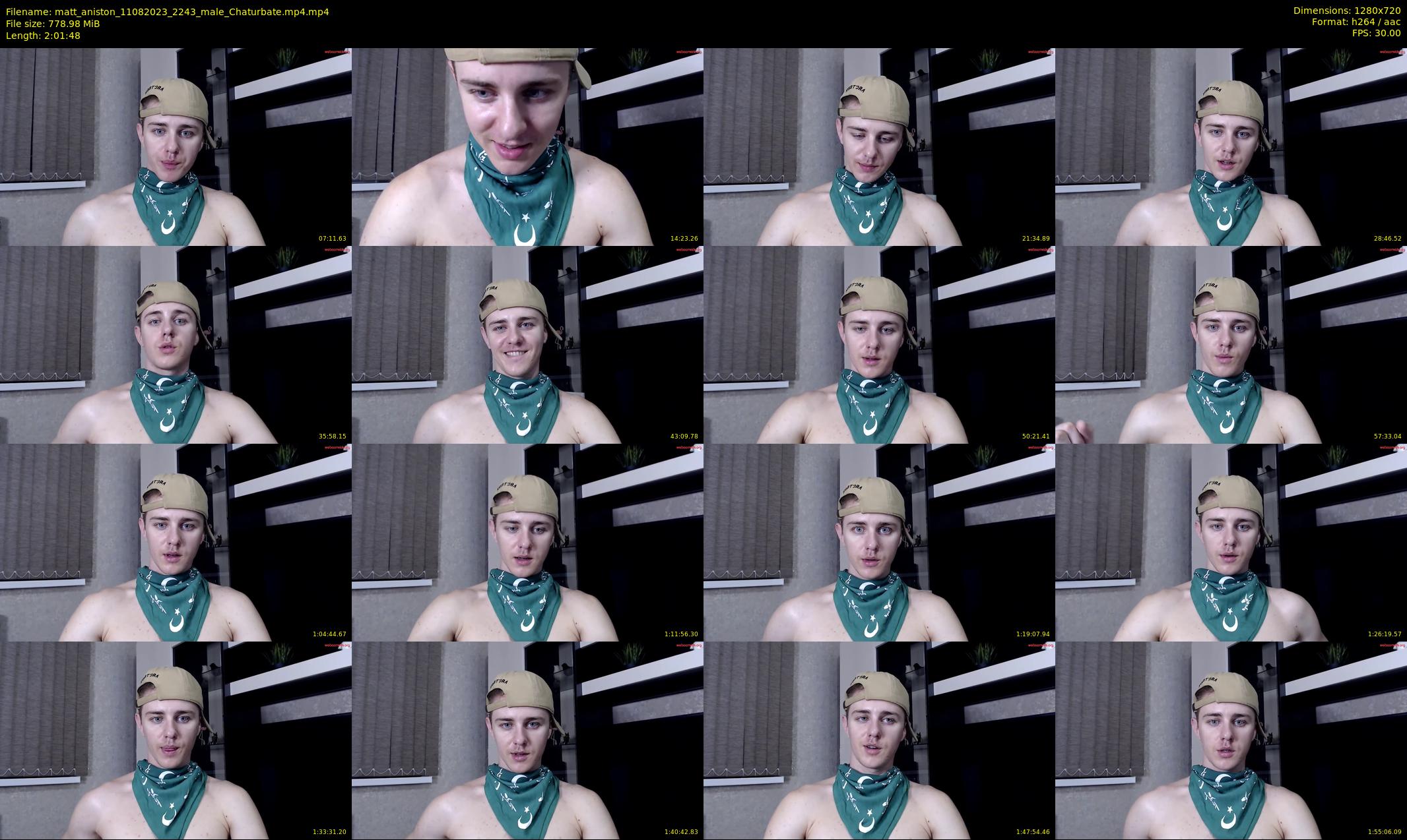 matt_aniston — 122 minute Chaturbate male cam show recording, 720p, Aug 11, 2023